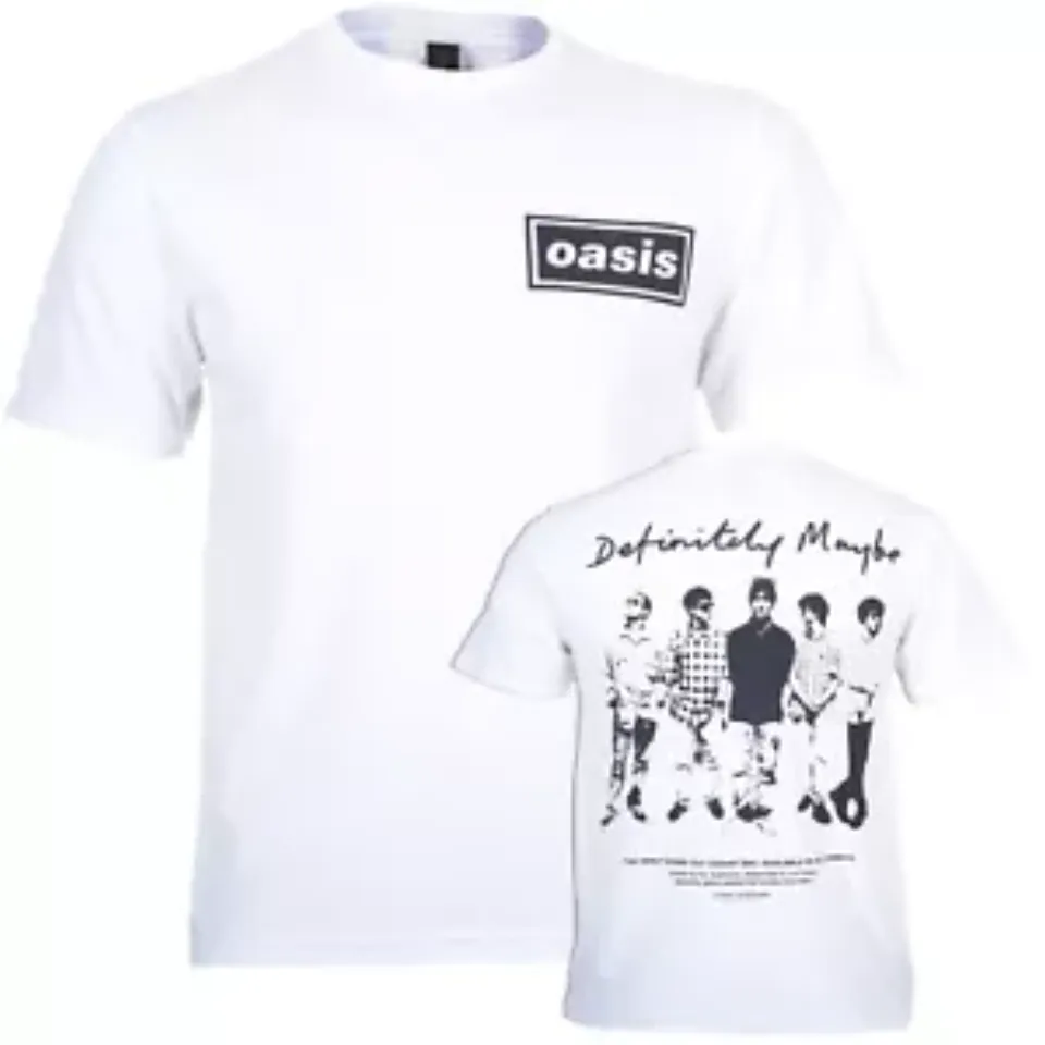 New Oasis T Shirt Definitely Maybe Promo Official Reunion Tour 2025