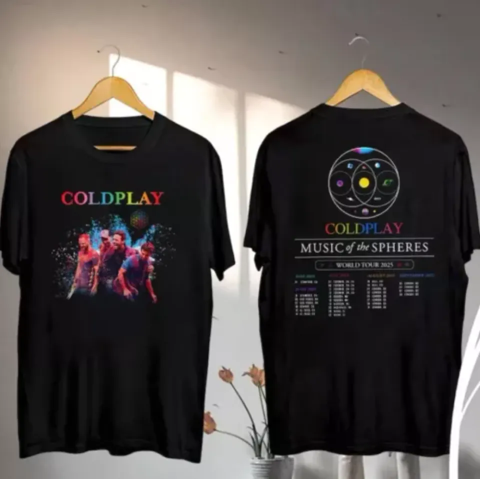 New Coldplay Music Of The Spheres Tour 2025 Shirt, Coldplay Band 2025 Concert