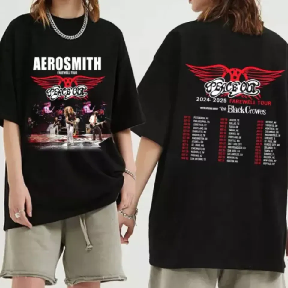 New Aerosmith 2024-2025 North American Farewell Tour T-Shirt