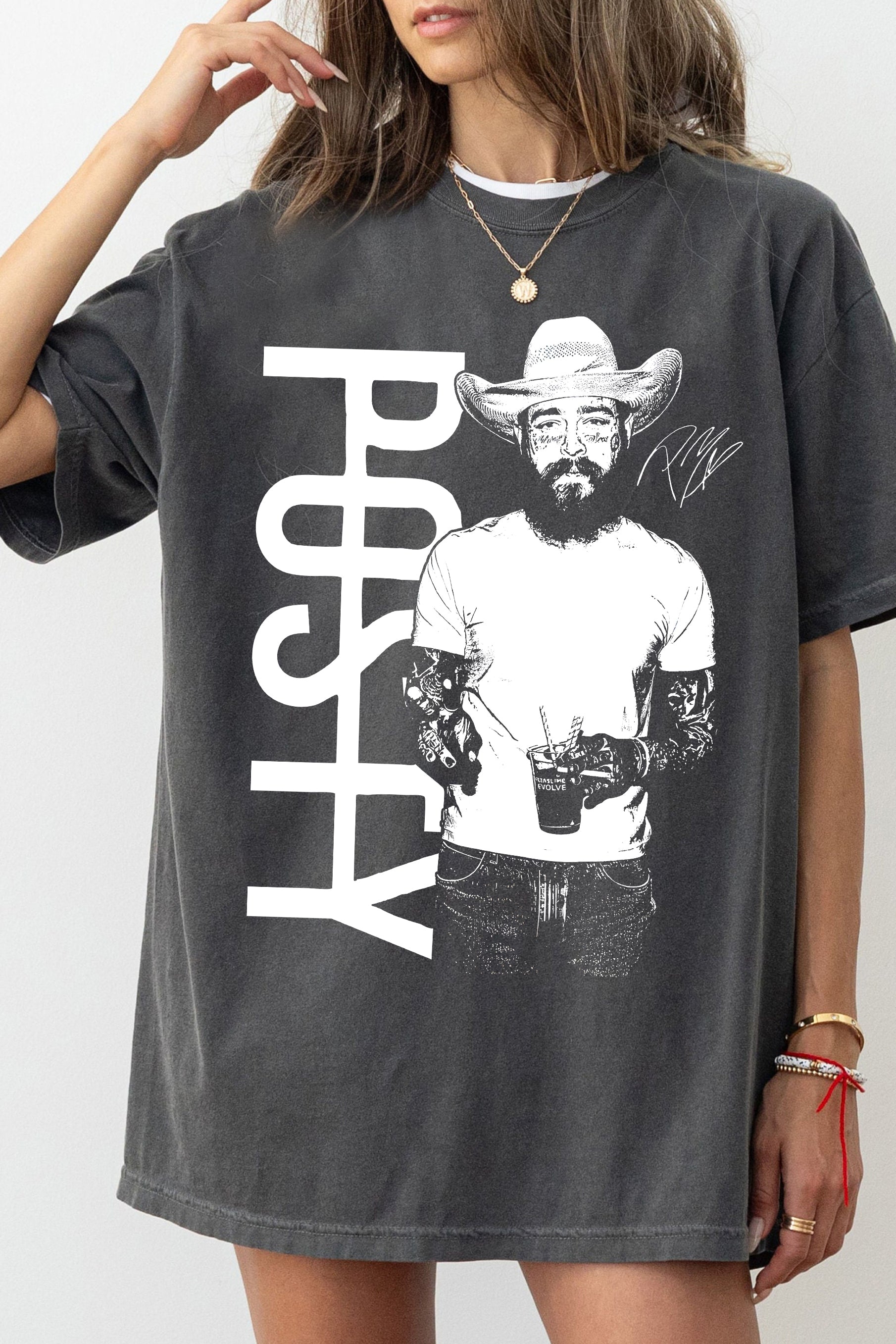 New Vintage Country Music Malone Tee For Women