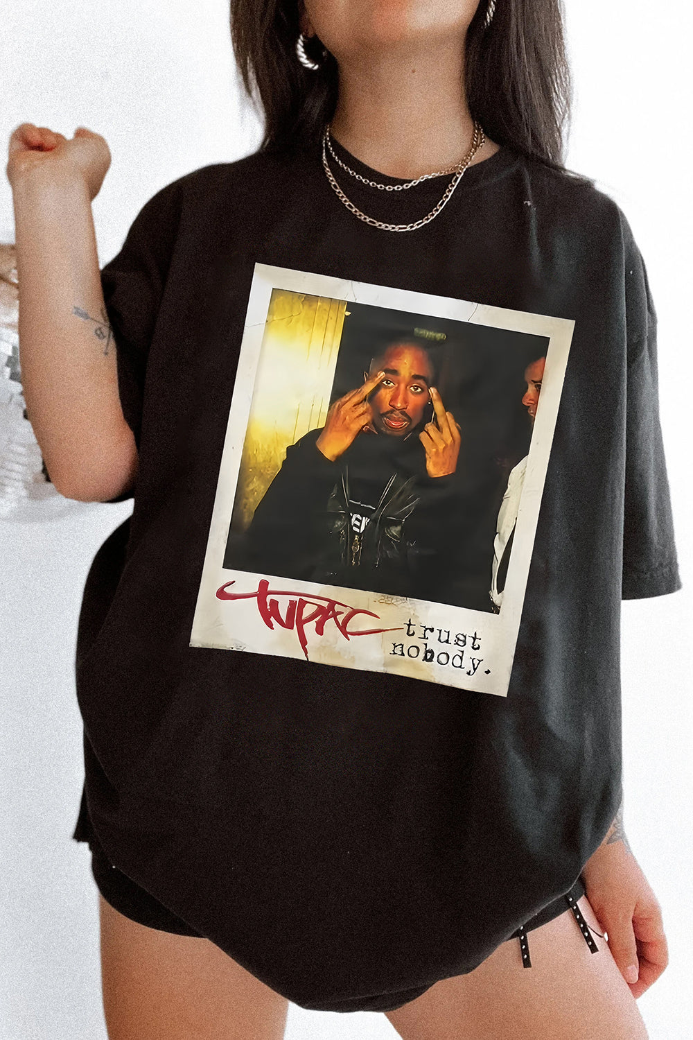 Rapper Tupac Graphic Tee For Women