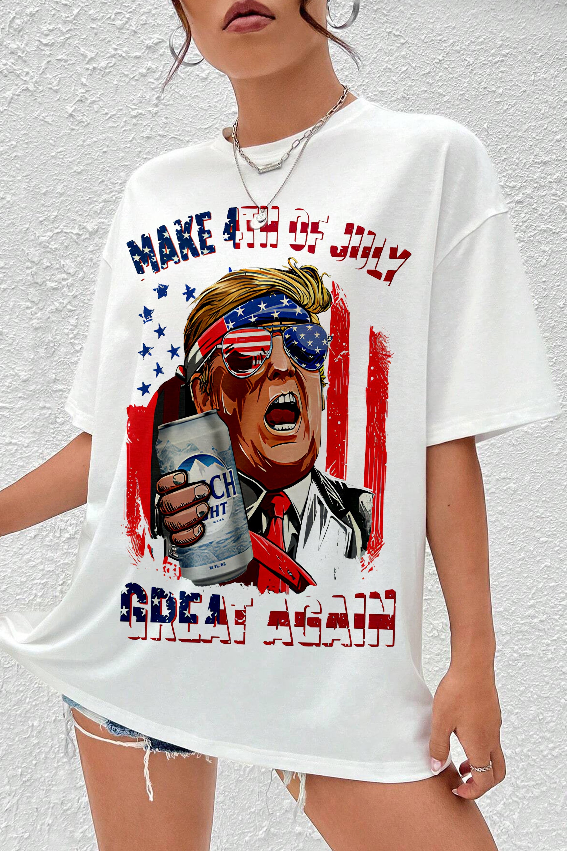 New Rock the spirit of 4th of July Tee For Women