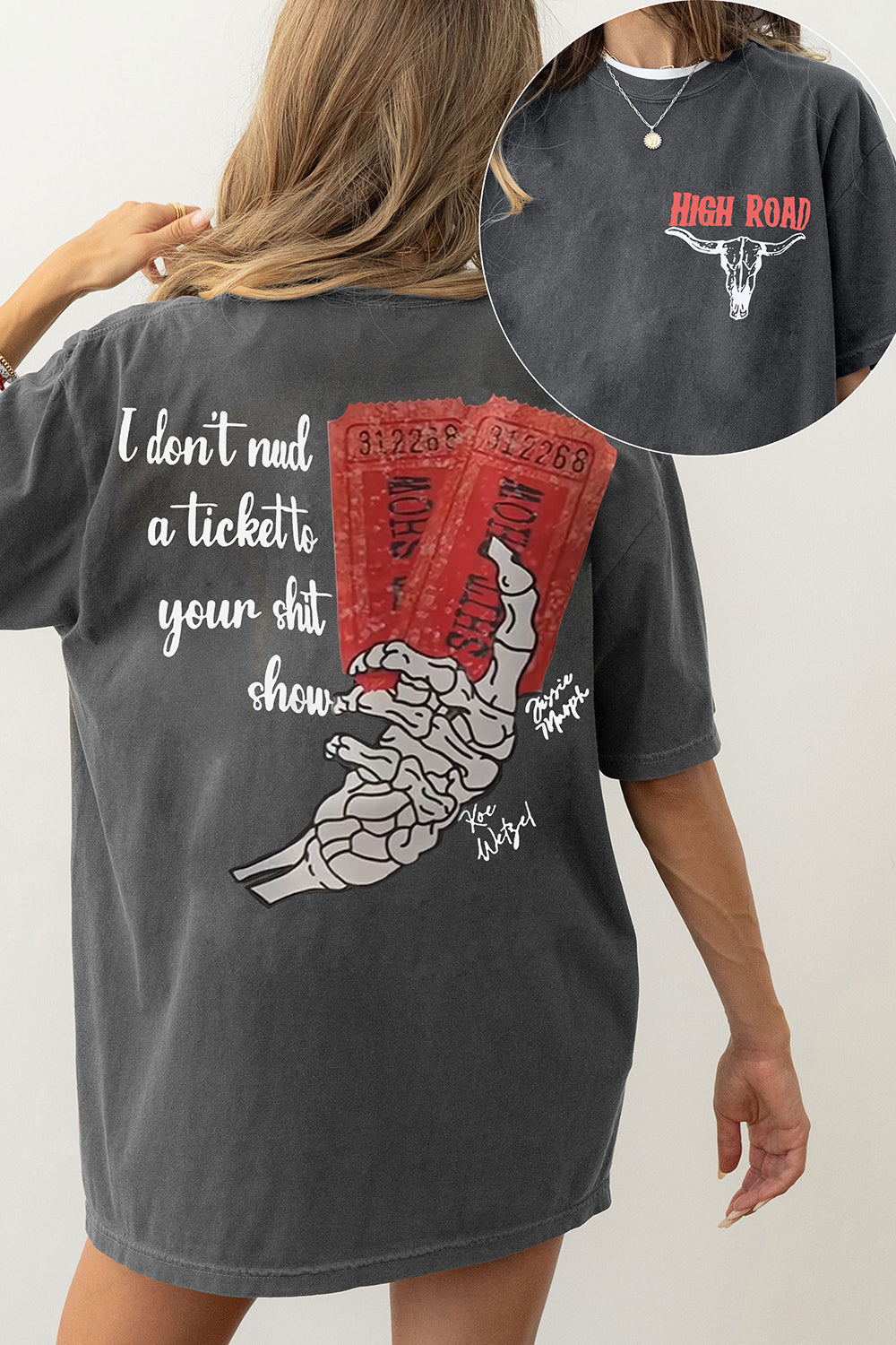 Koe Wetzel High Road Tour Merch Country Music Tee For Women