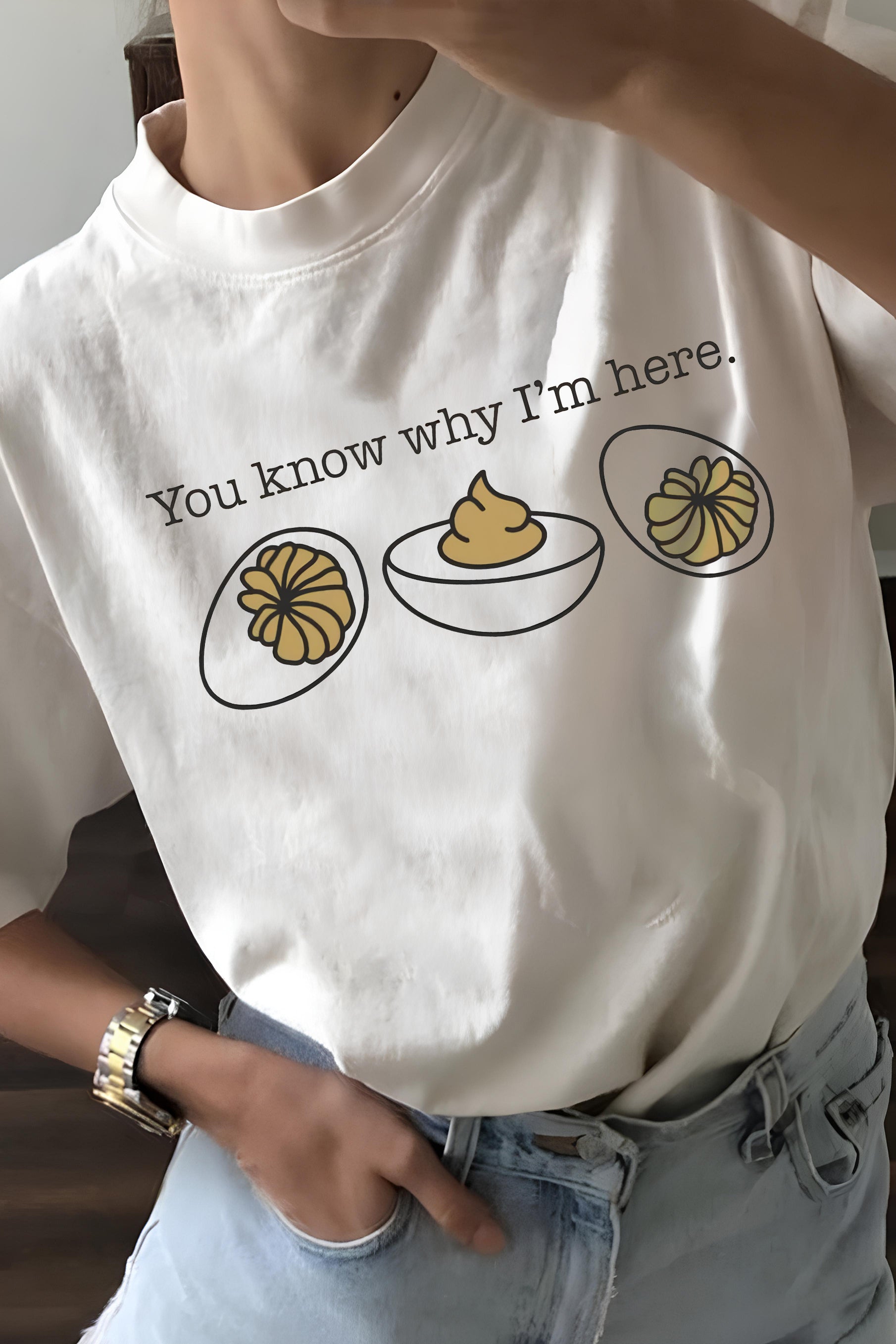 New You Know Why I’m Here Tee For Women