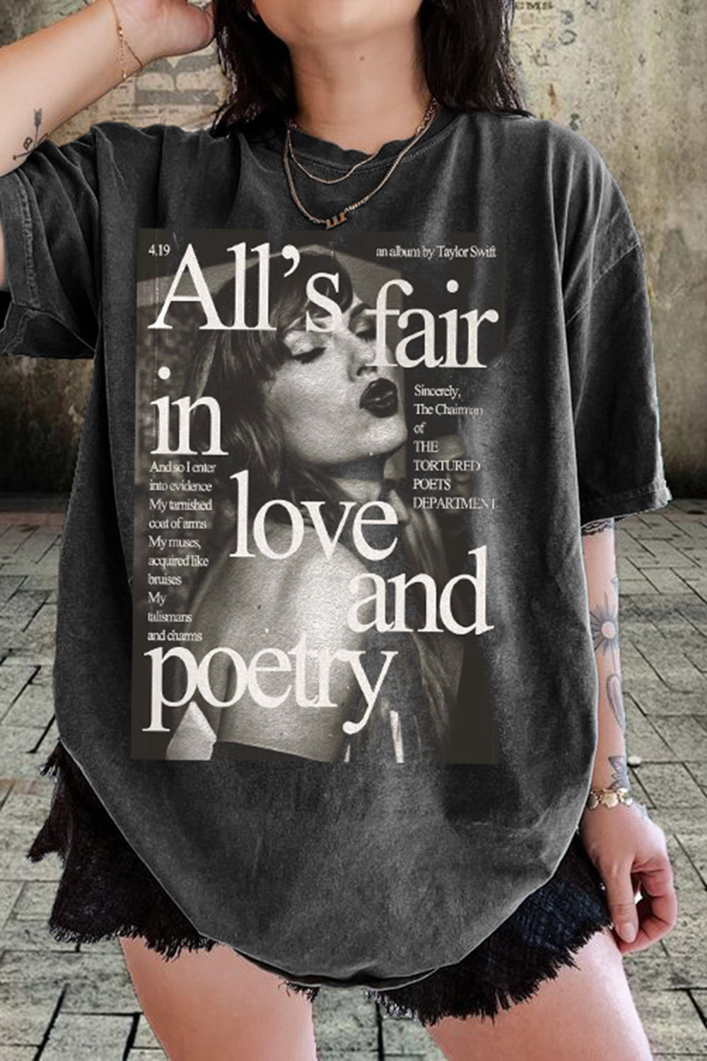 New Taylor Swift The Tortured Poets Department Tee For Women