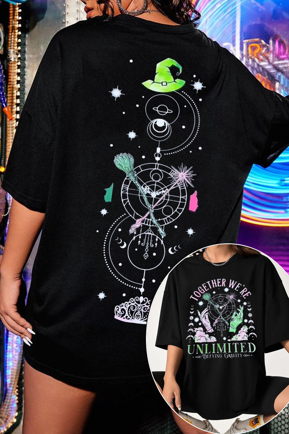 wickedthemusical2-sided printed tee