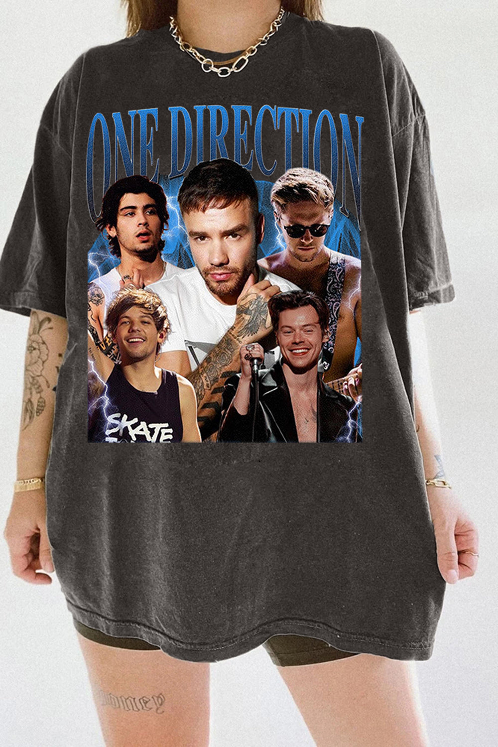 New 1D Band Music Tour Graphic Tee For Women