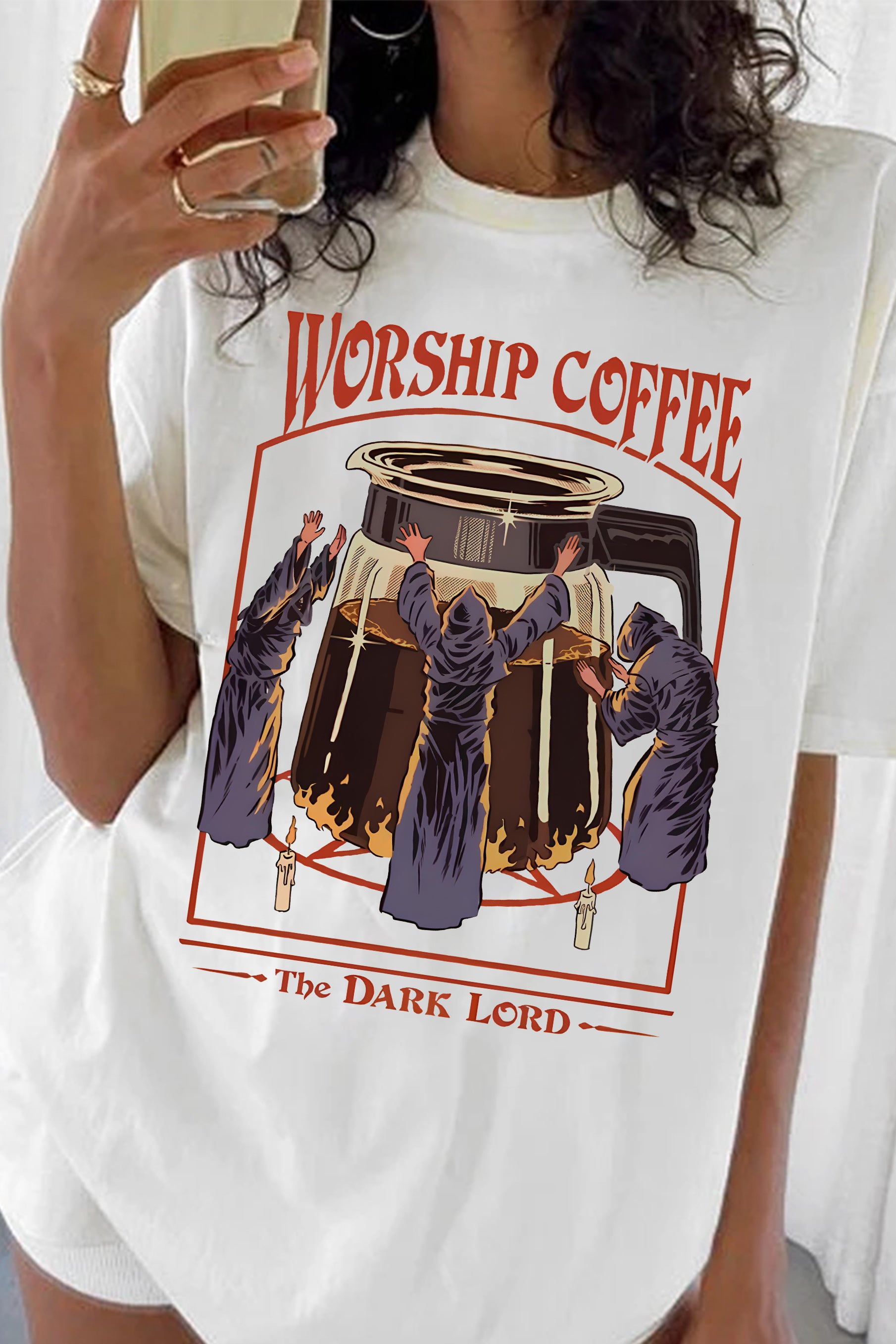 New worship coffee TEE FOR WOMEN