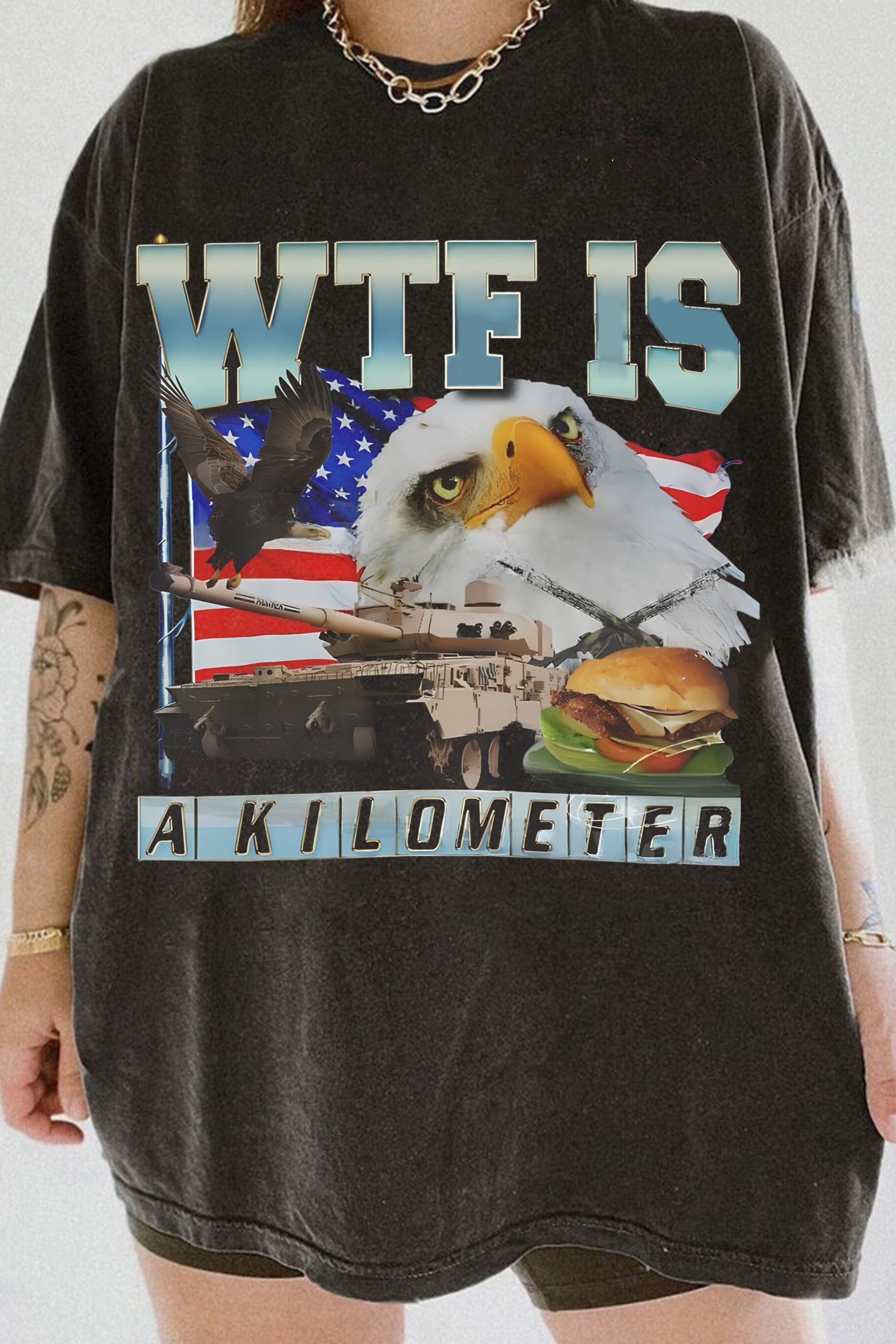 WTF Is A Kilometer Meme The Fourth of July Tee For Women