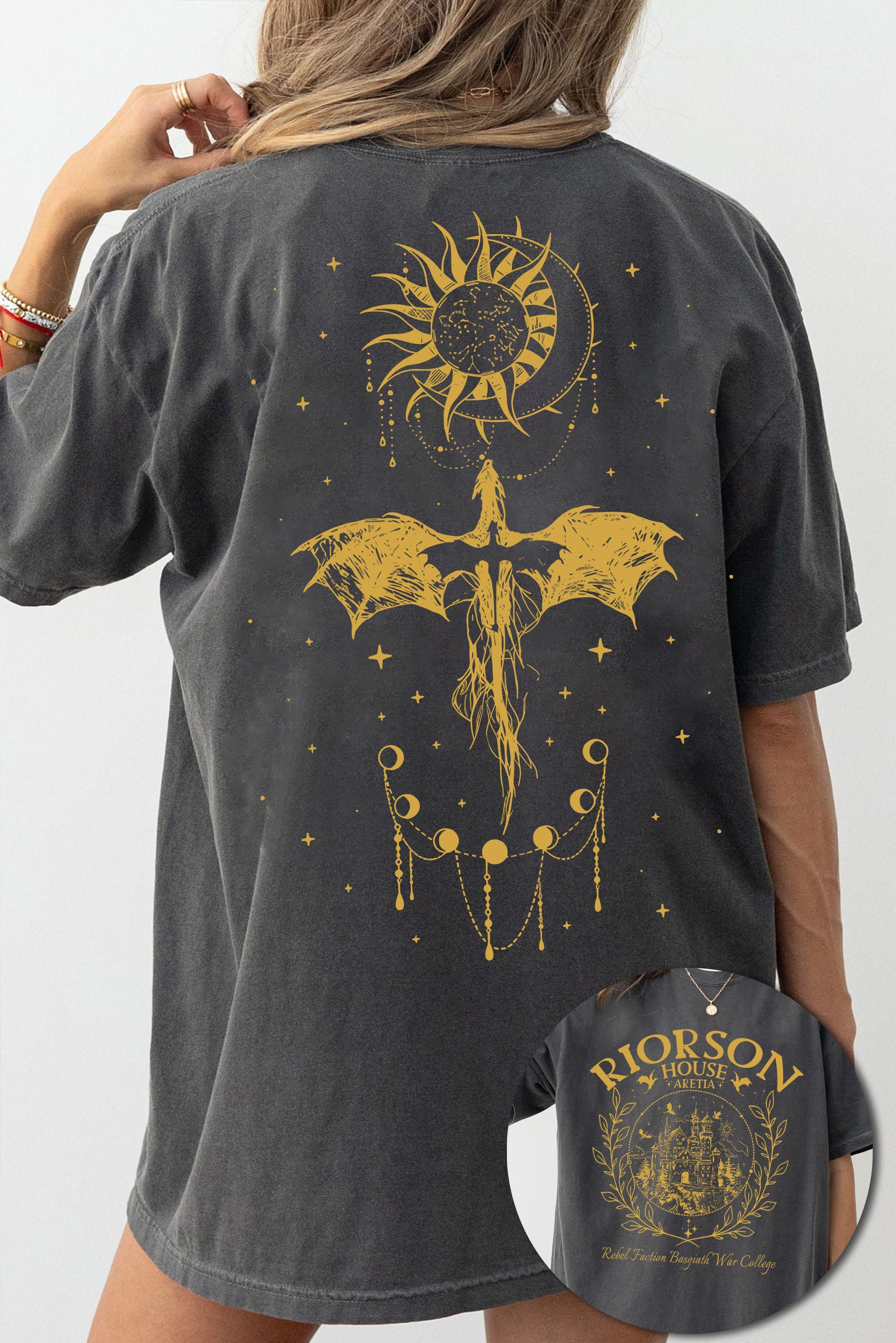 New Xaden Riorson House Dragon Tee For Women