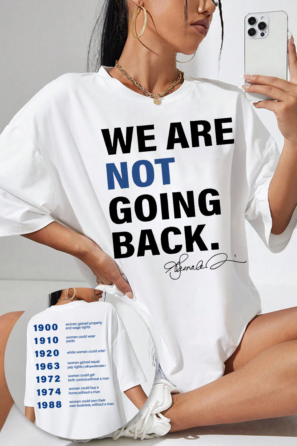 We're Not Going Back Tee For Women