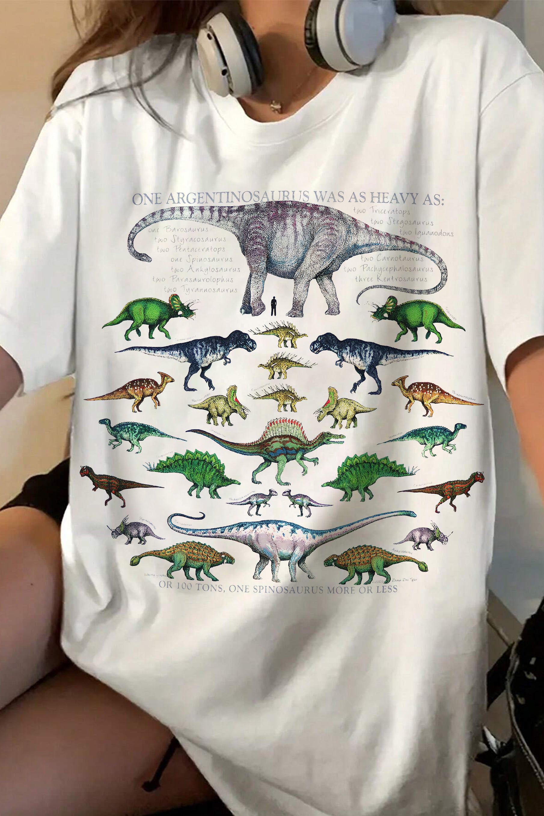 New Vivid Dinosaurs Tee For Women