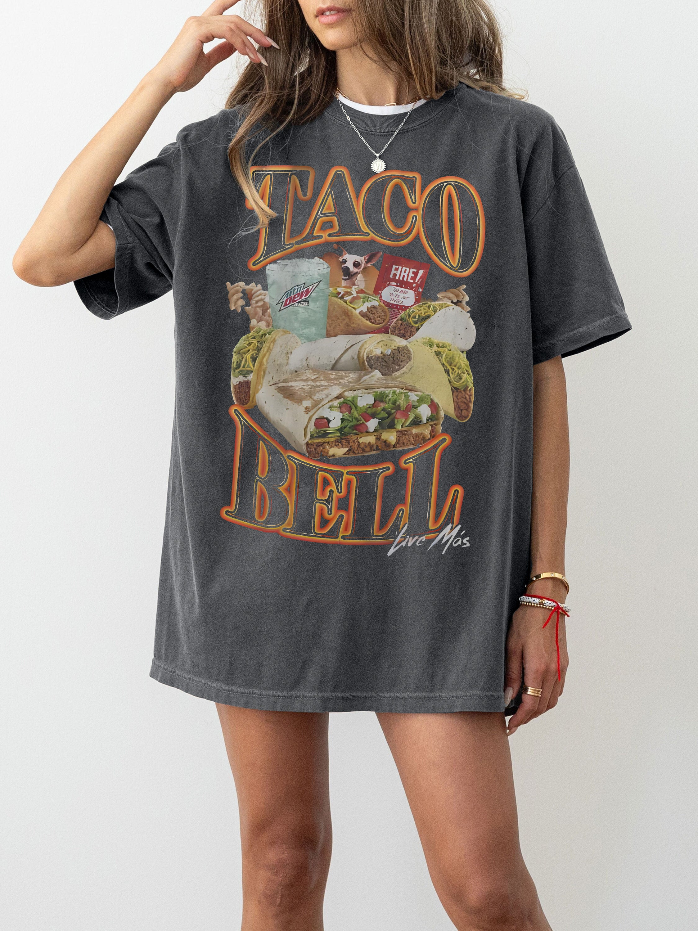 Vintage Taco Bell 90's Bootleg Tee For Women