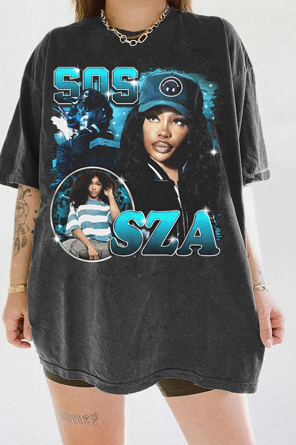 New Vintage Sza Good Days Graphic Tee For Women