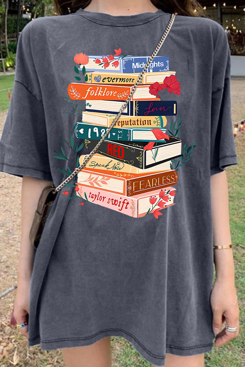 Vintage Inspired Concert Tour Books Tee For Women
