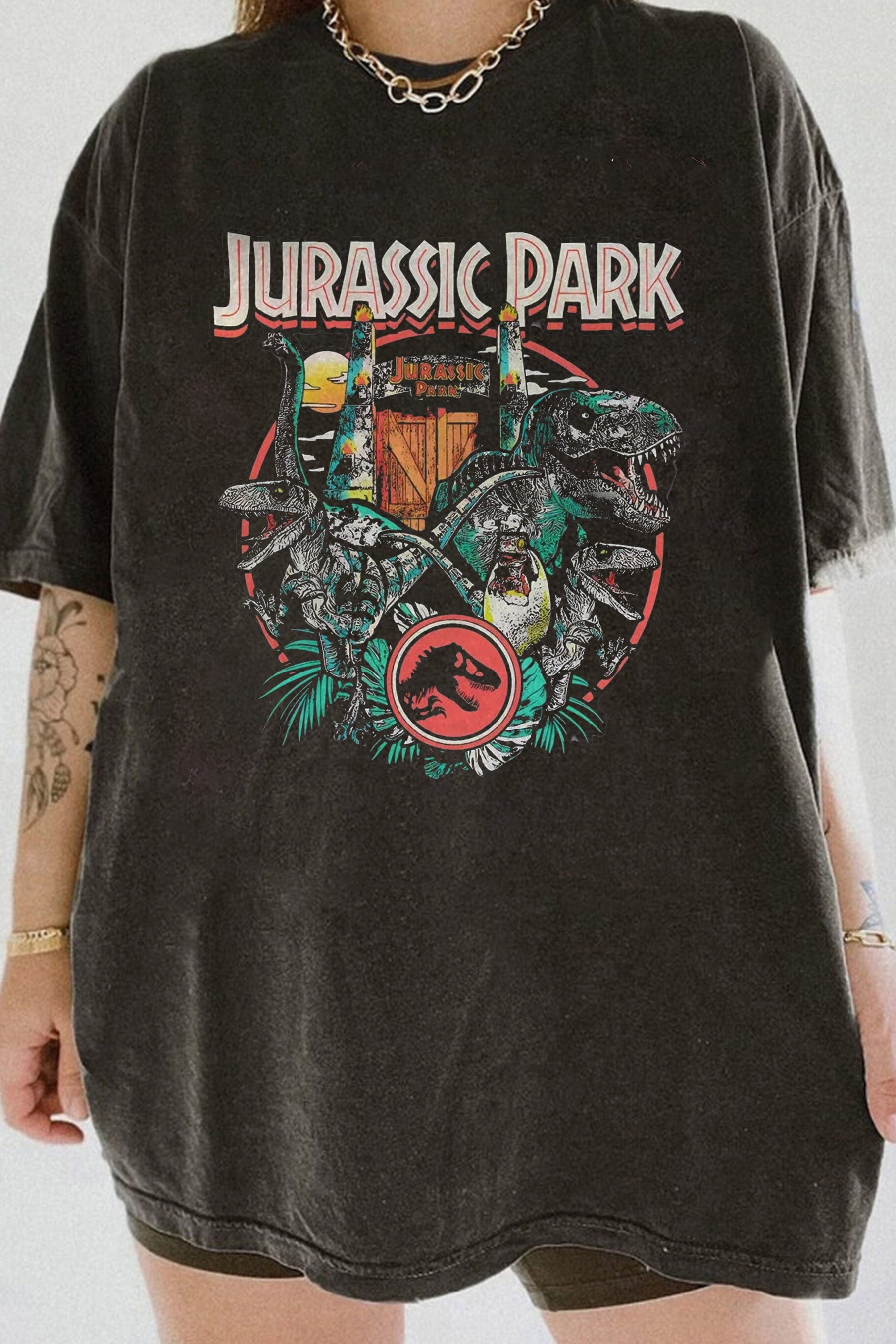 New Vintage Jurassic Park Tee For Women