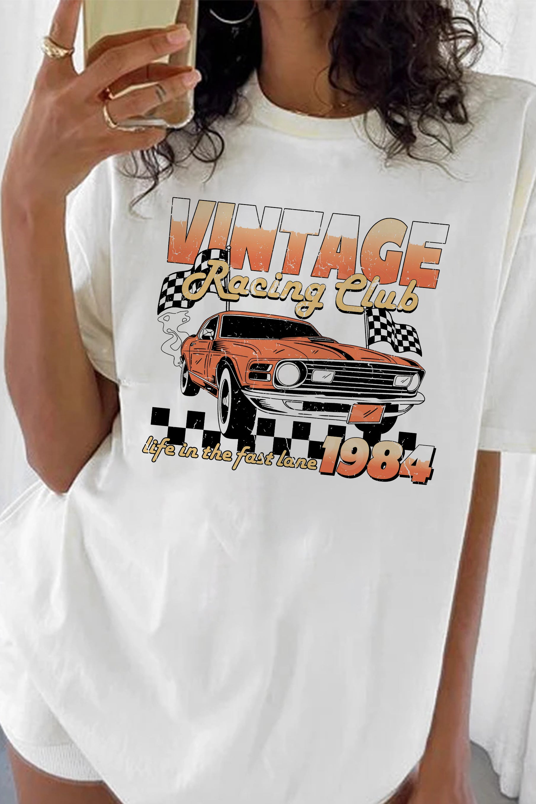 New Vintage Racing Club Tee For Women