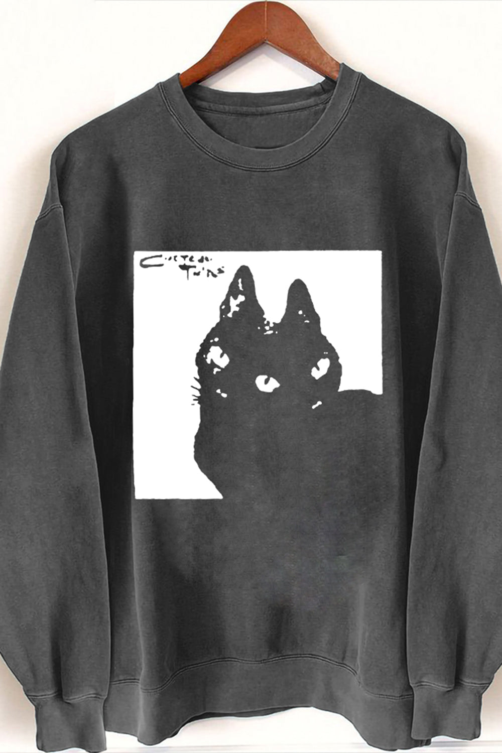 New Vintage Cocteau Twin Cat Sweatshirt For Women