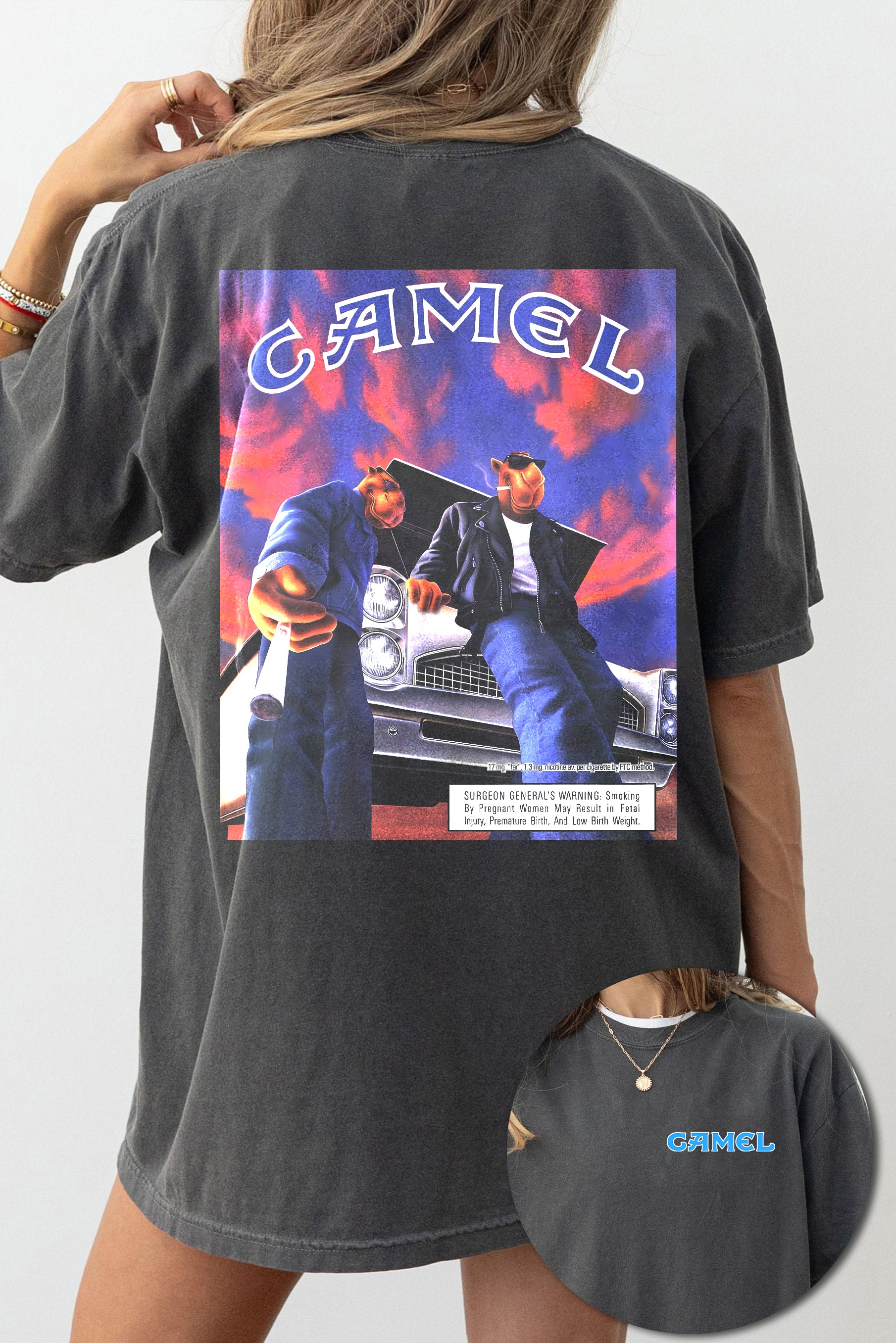 New Vintage Camel Filters Tee For Women
