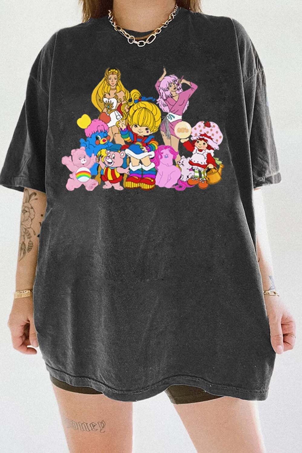 New Vintage Cartoon Mashup Tee For Women