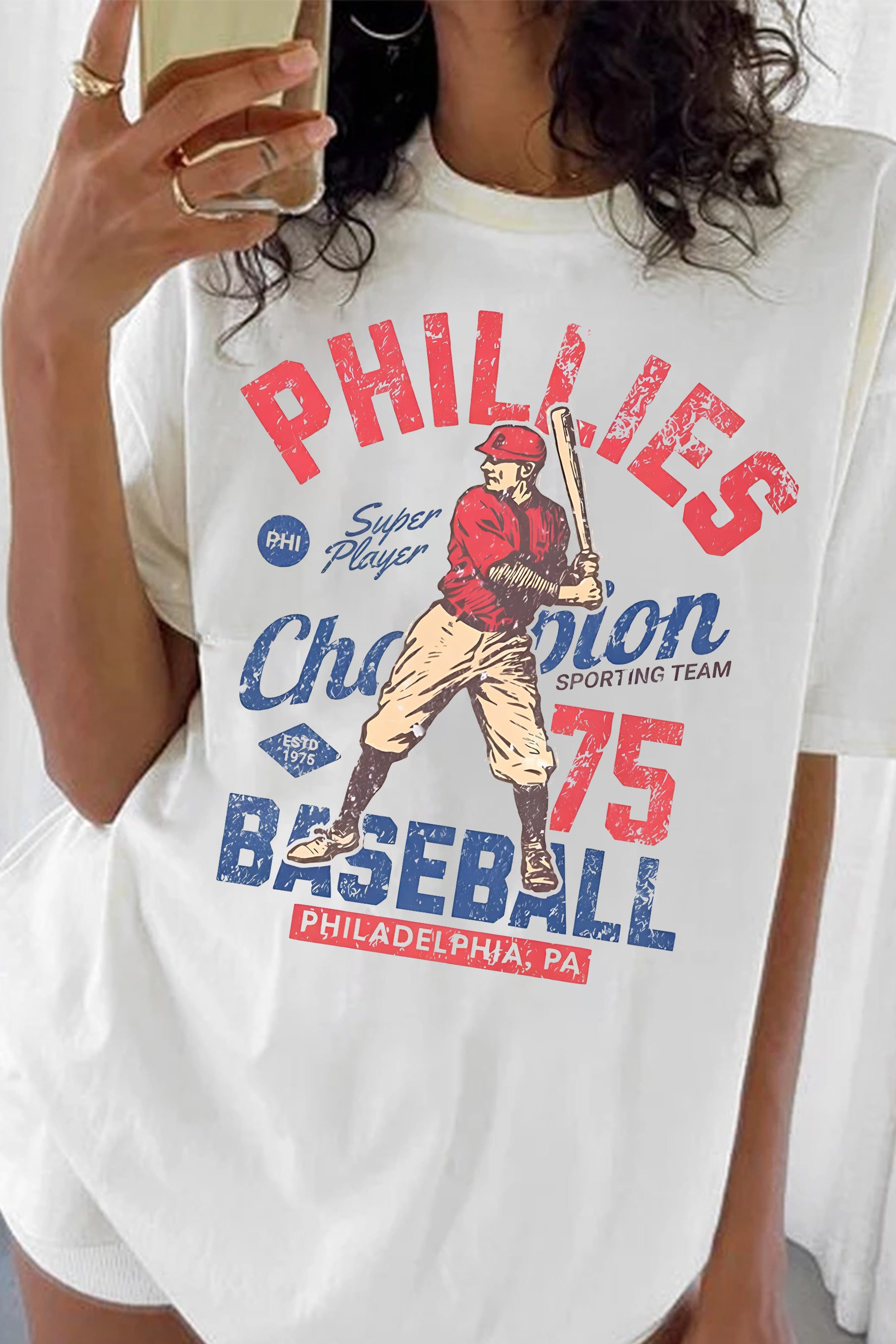 New Vintage Baseball Tee For Women