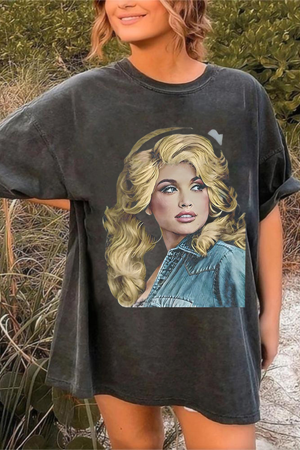 Vintage Dolly Parton Nashville Queen of Dolly Tee For Women