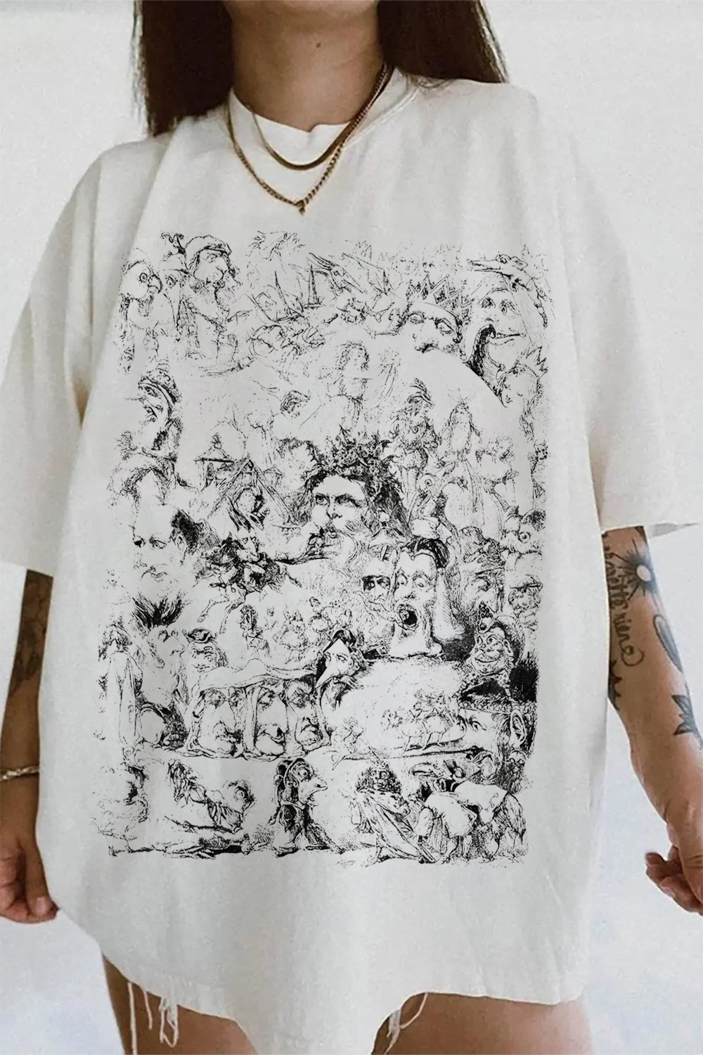 New Vintage Dreamy Art Tee For Women