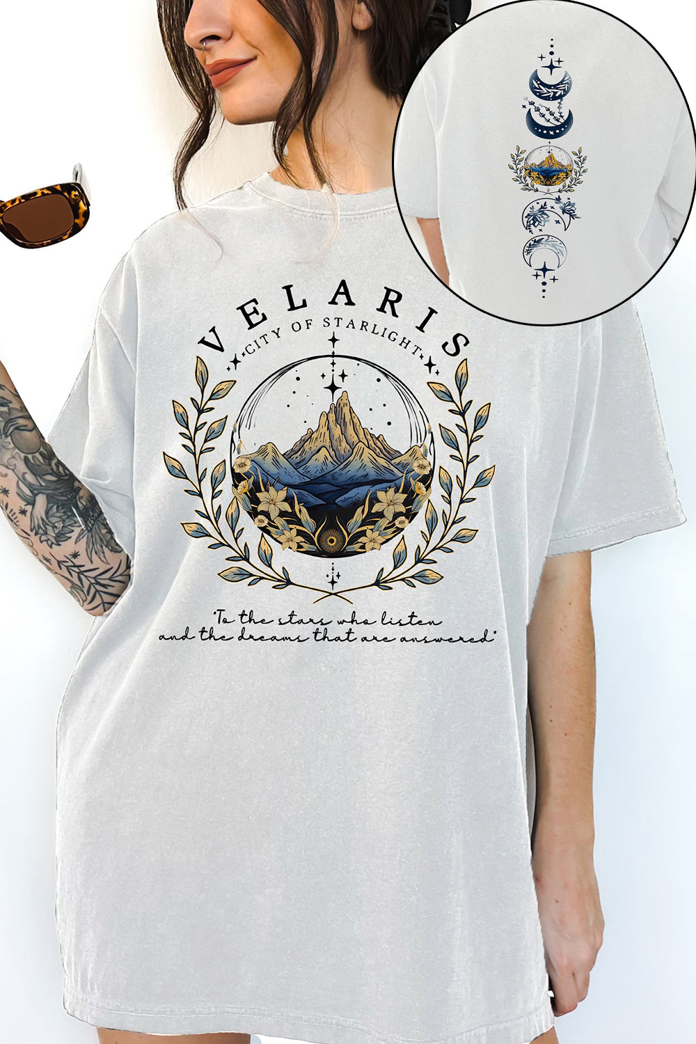 New Velaris City Of Starlight The Night Court SJM Merch Tee For Women