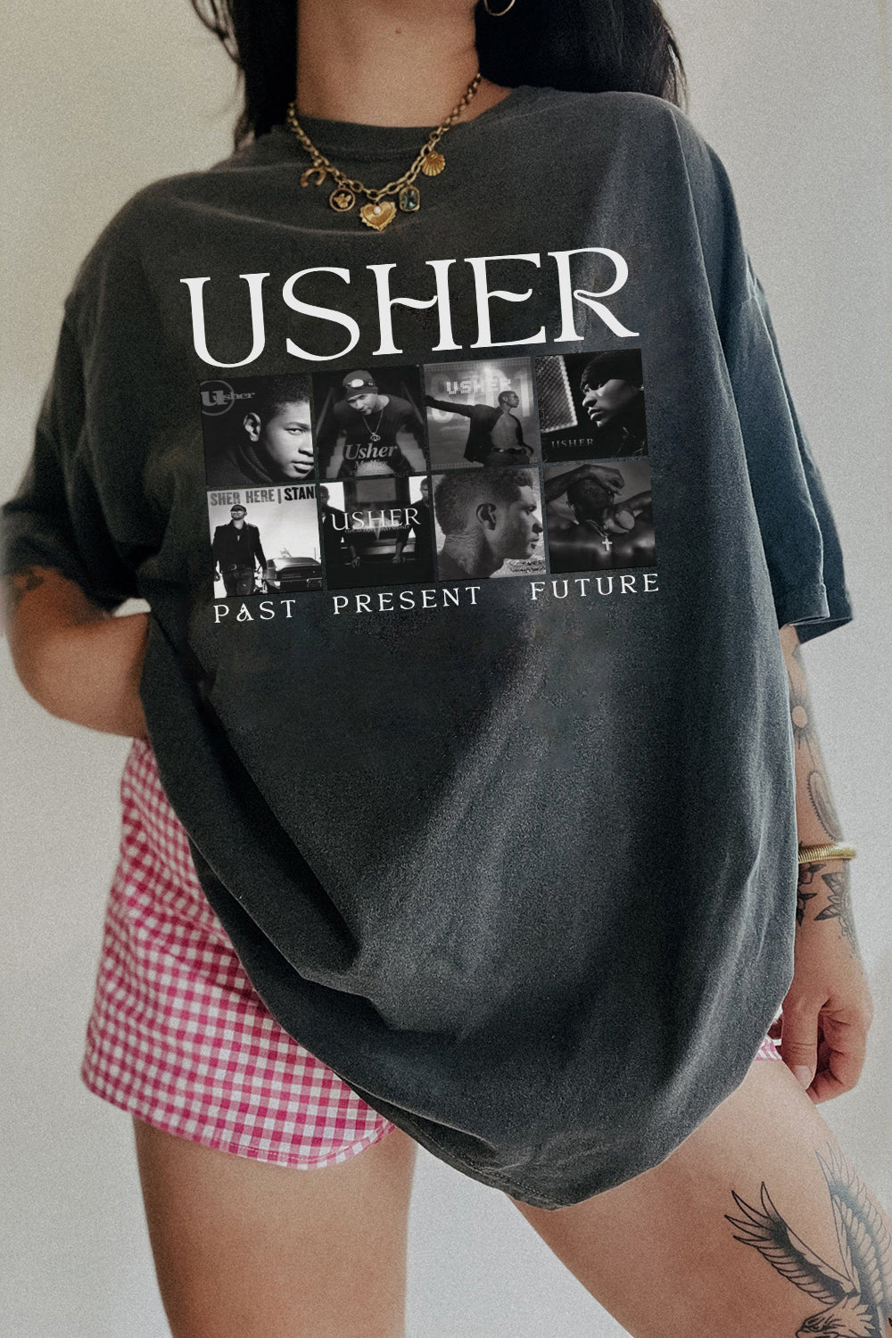 New Usher’s Greatest Covers Tour Tee For Women