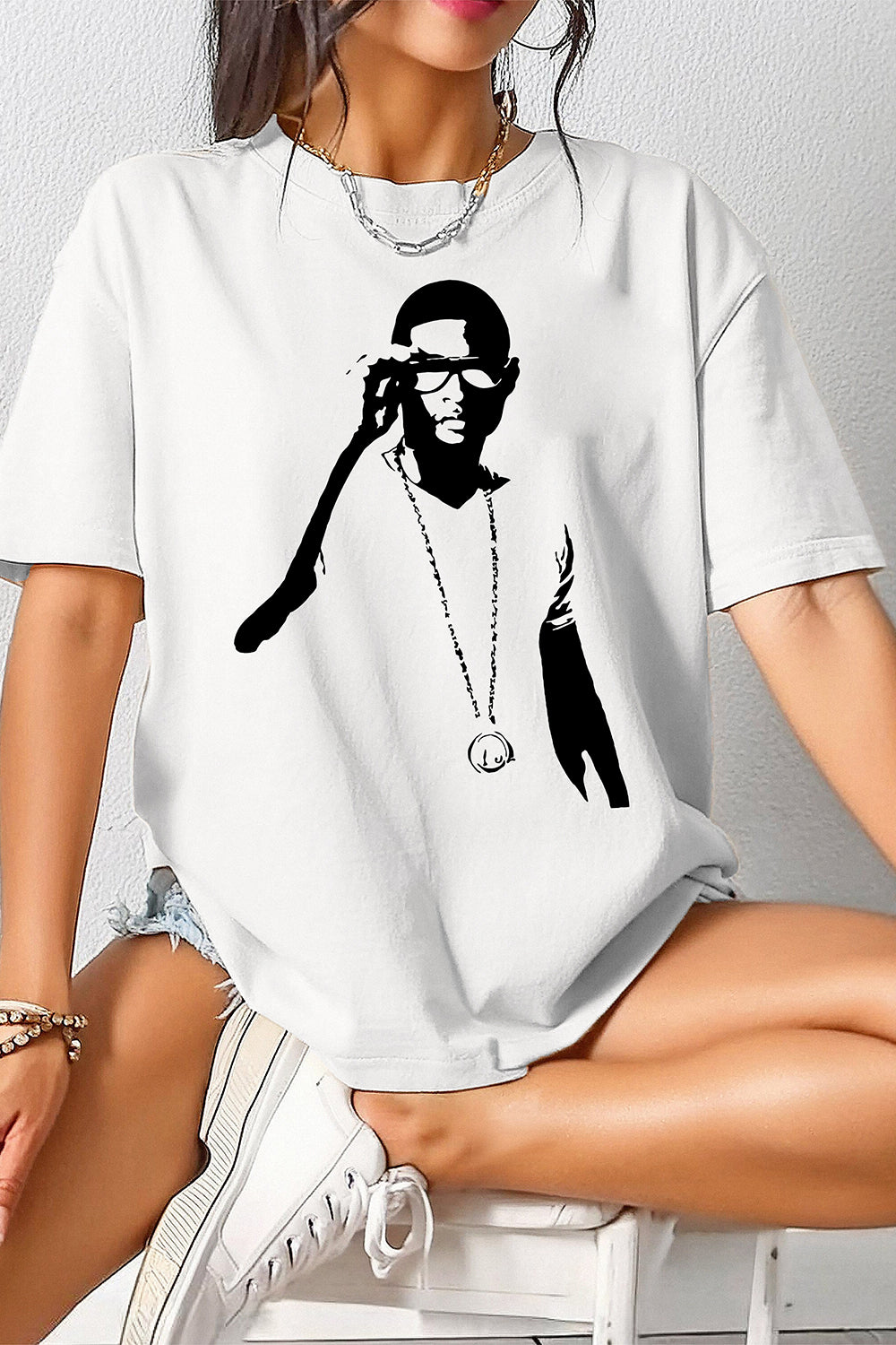 New Usher Silhouette Tee For Women