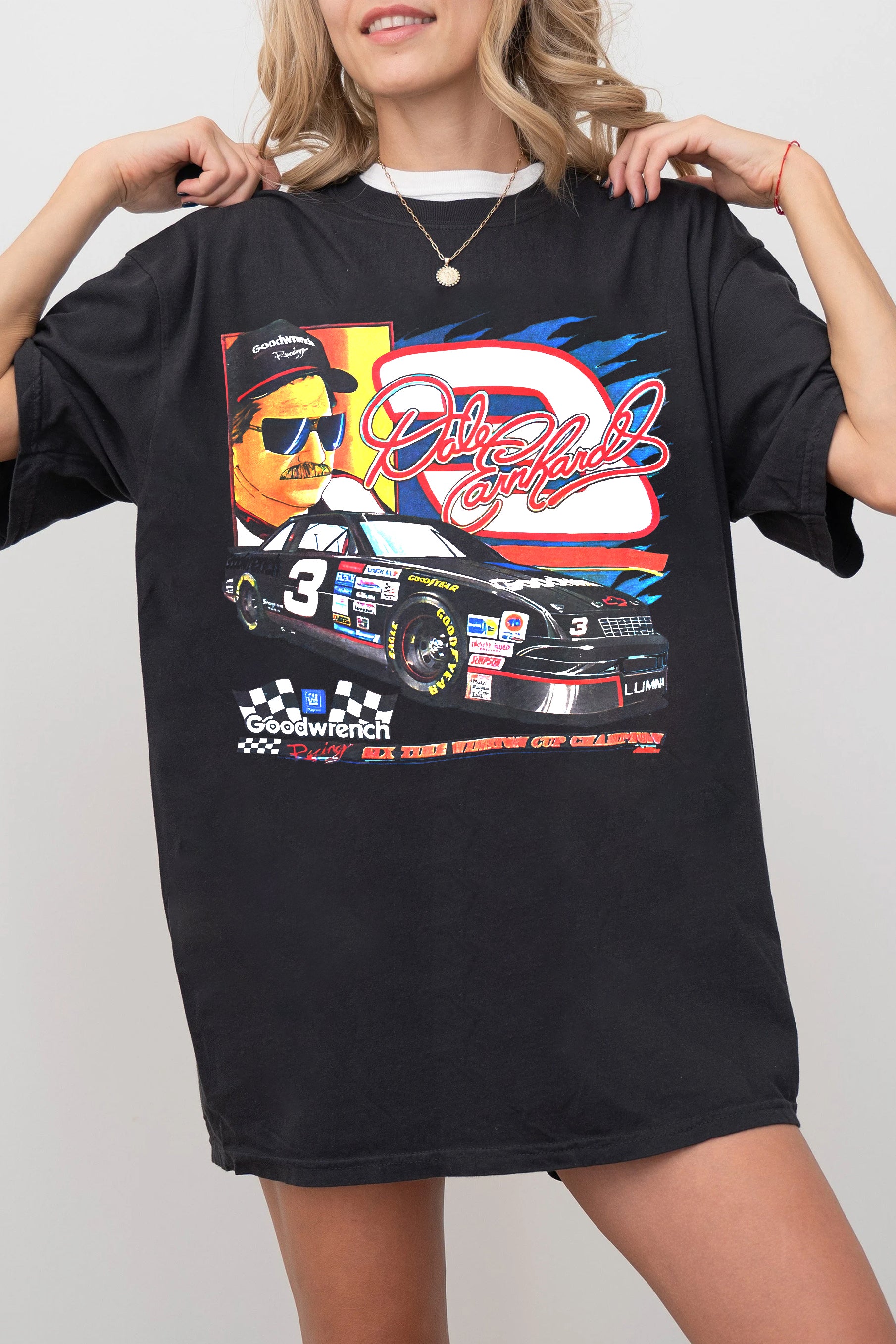 New Vintage 90S Dale Earnhardt Nascar Racing TEE FOR WOMEN