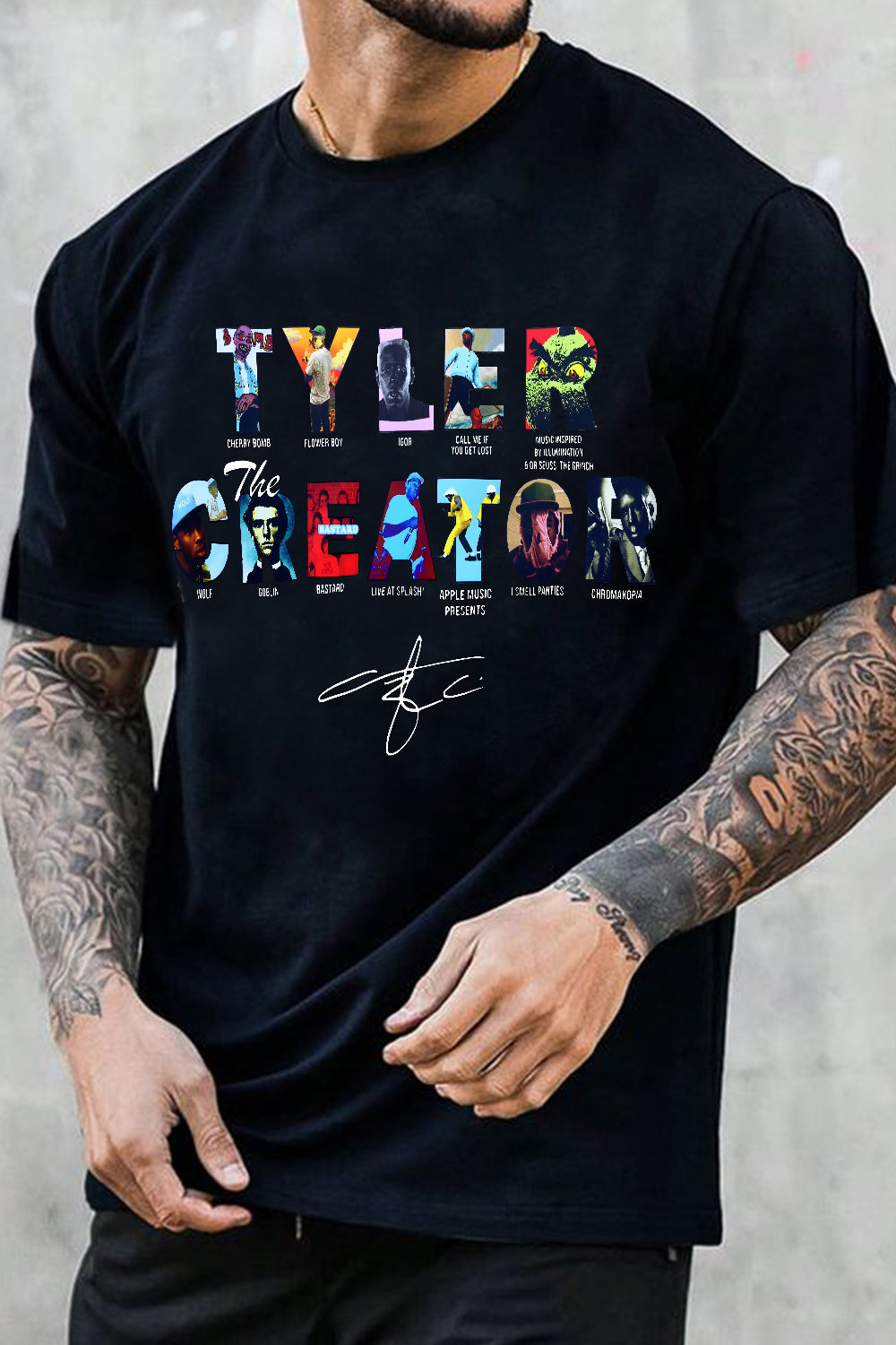 New Tyler The Creator World Tour Graphic Tee For Men