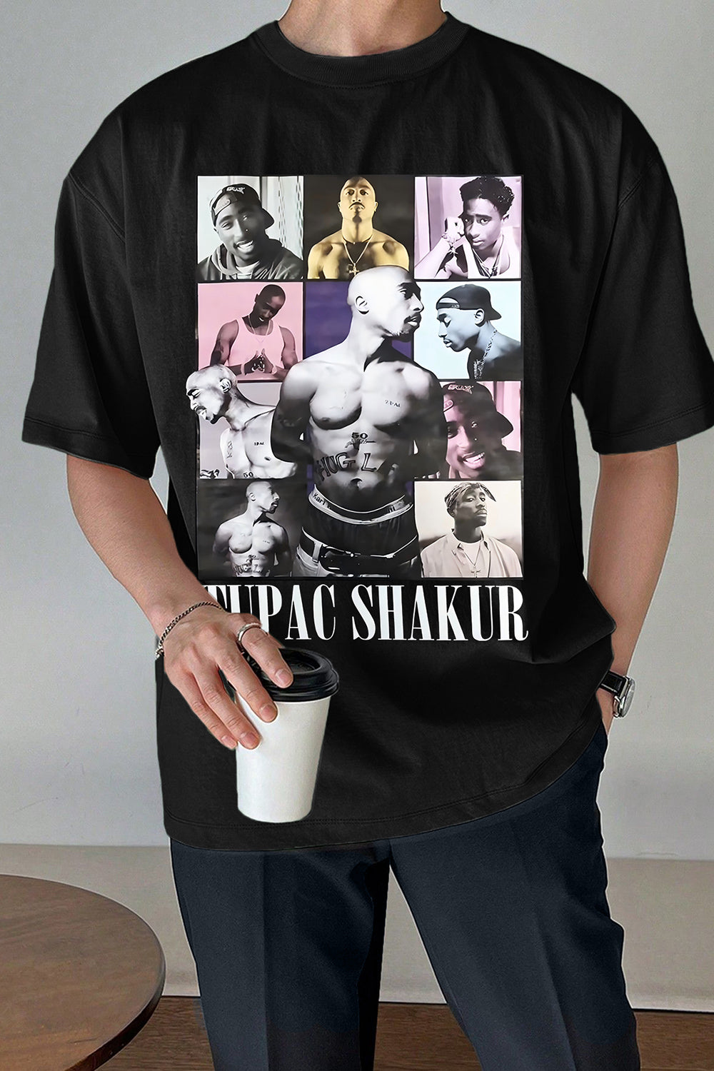 New Tupac Shakur Graphic Tee For Men