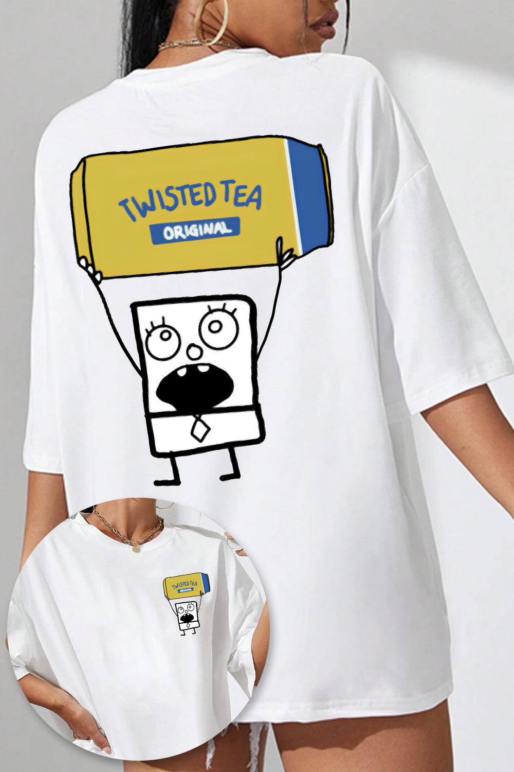 New Twisted Tea Doodlebob Tee For Women