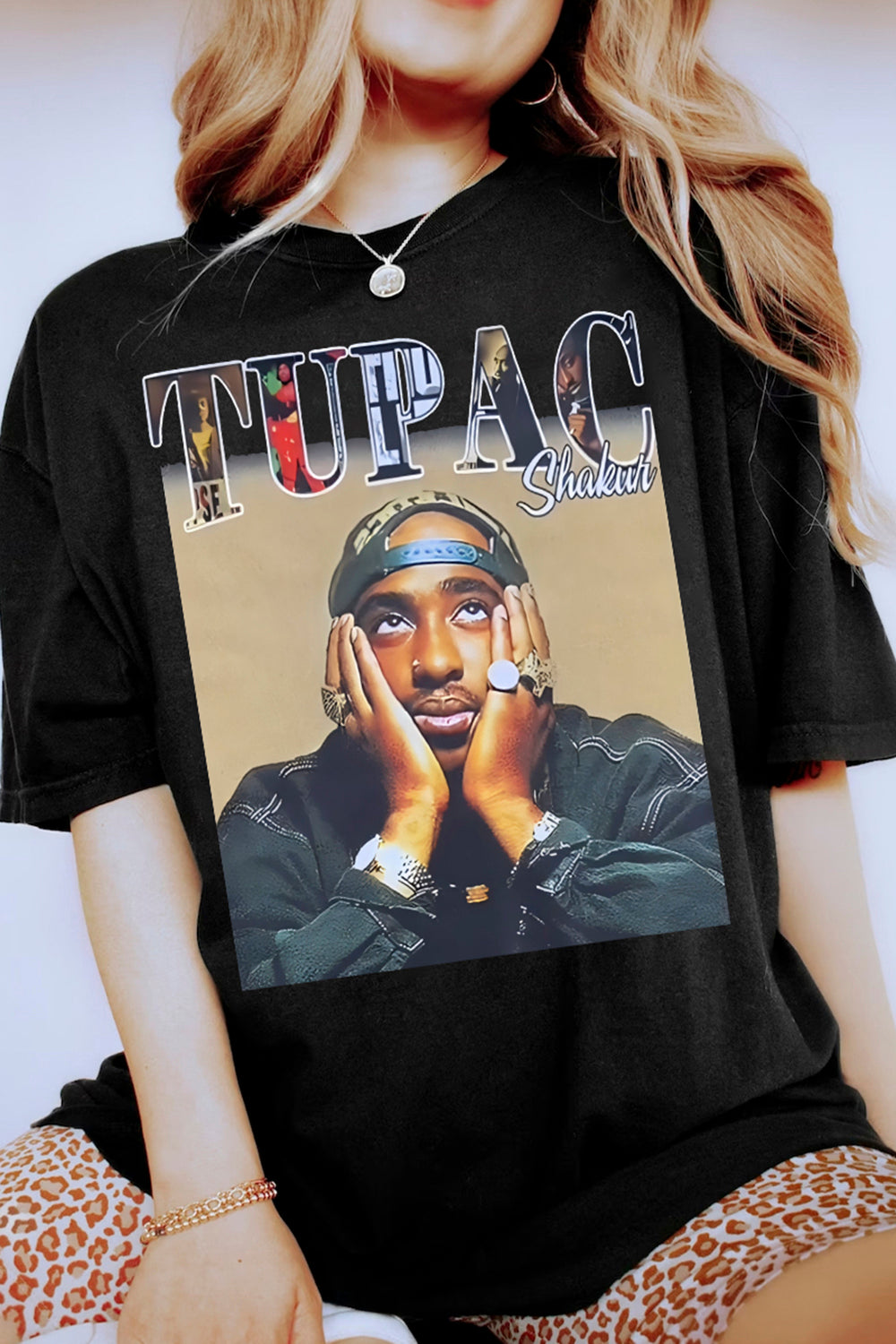New Tupac is Goat Graphic Tee For Women