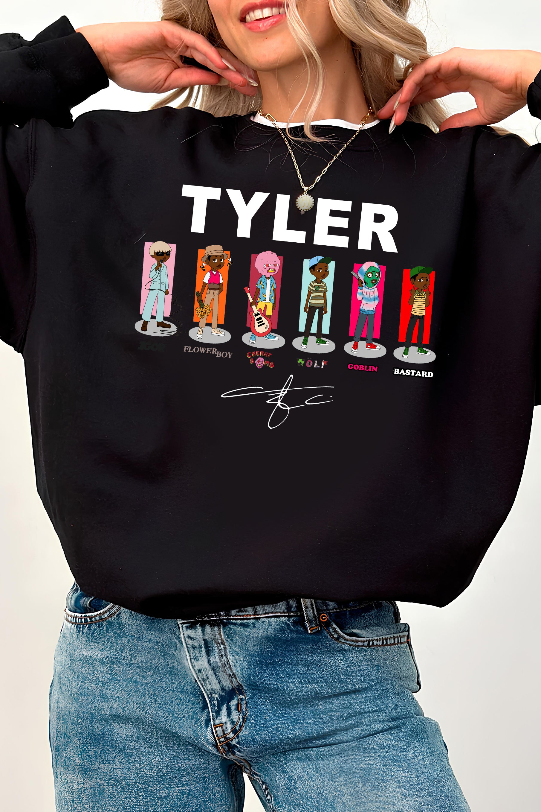 New Tyler Album Graphic Fleece Sweatshirt For Women