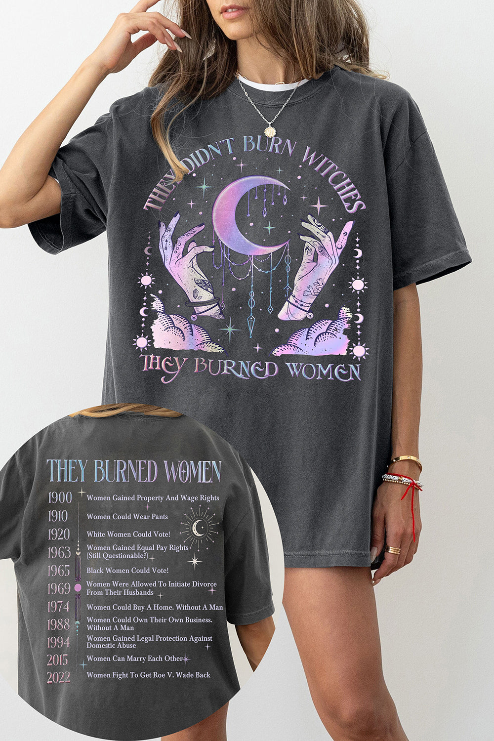 New They Didn’t Burn Witches They Burned Women The Patriarchy Tee For Women