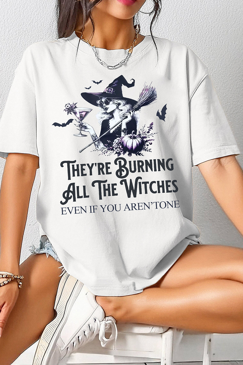 New They’re Burning All The Witches Tee For Women