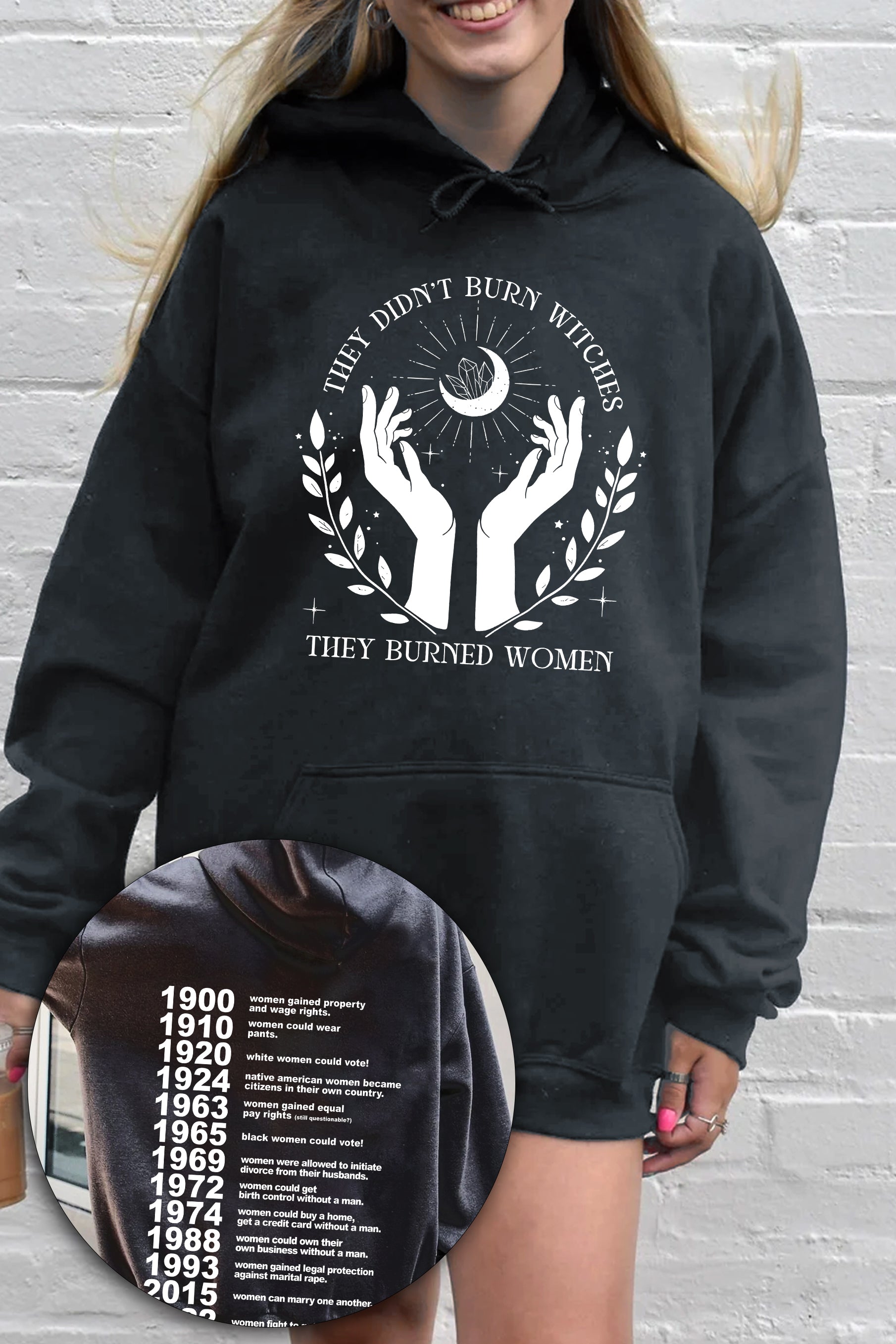 New They Didn’t Burn Witches Hoodies For Women