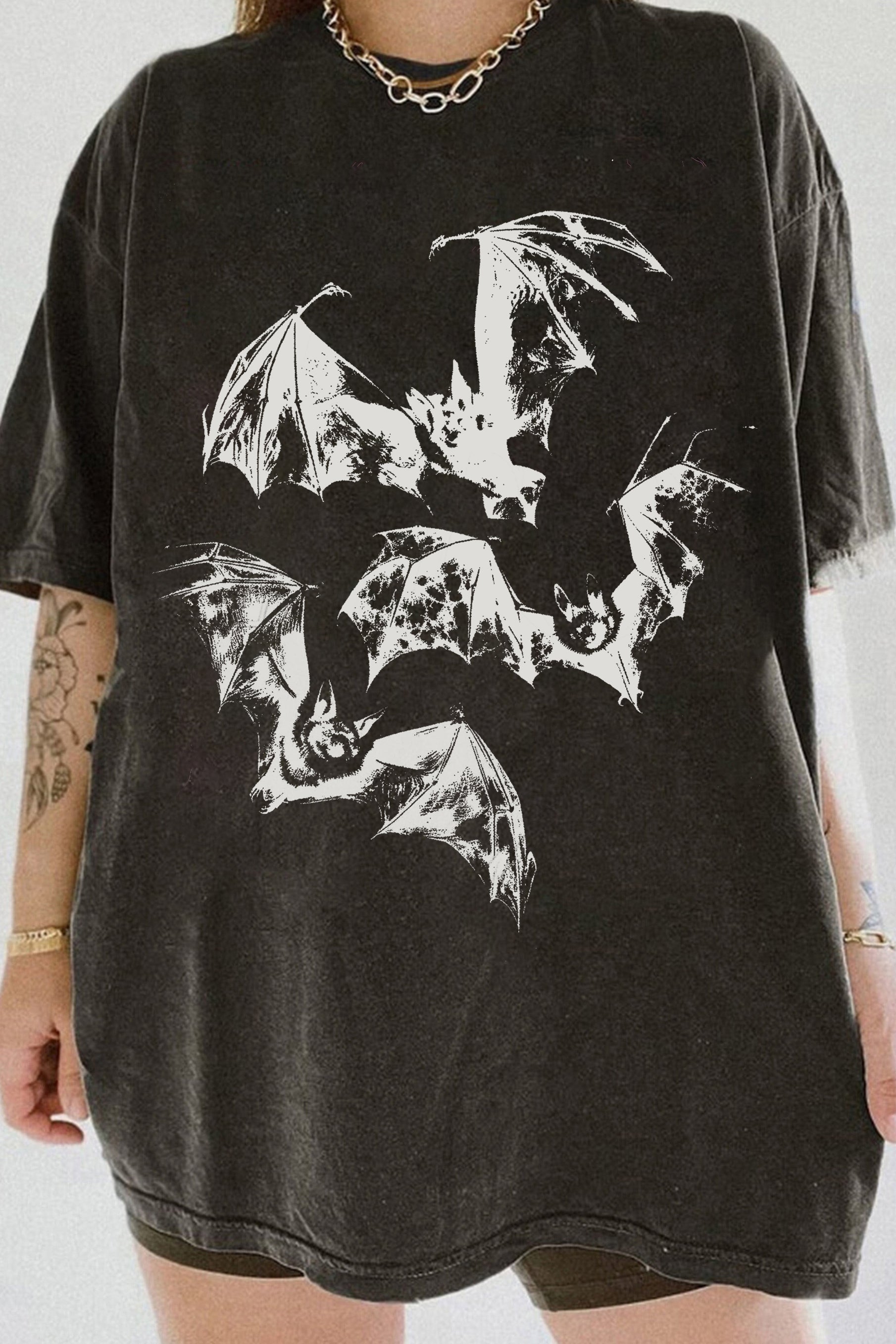 New Three Bats Y2k Vintage Tee For Women