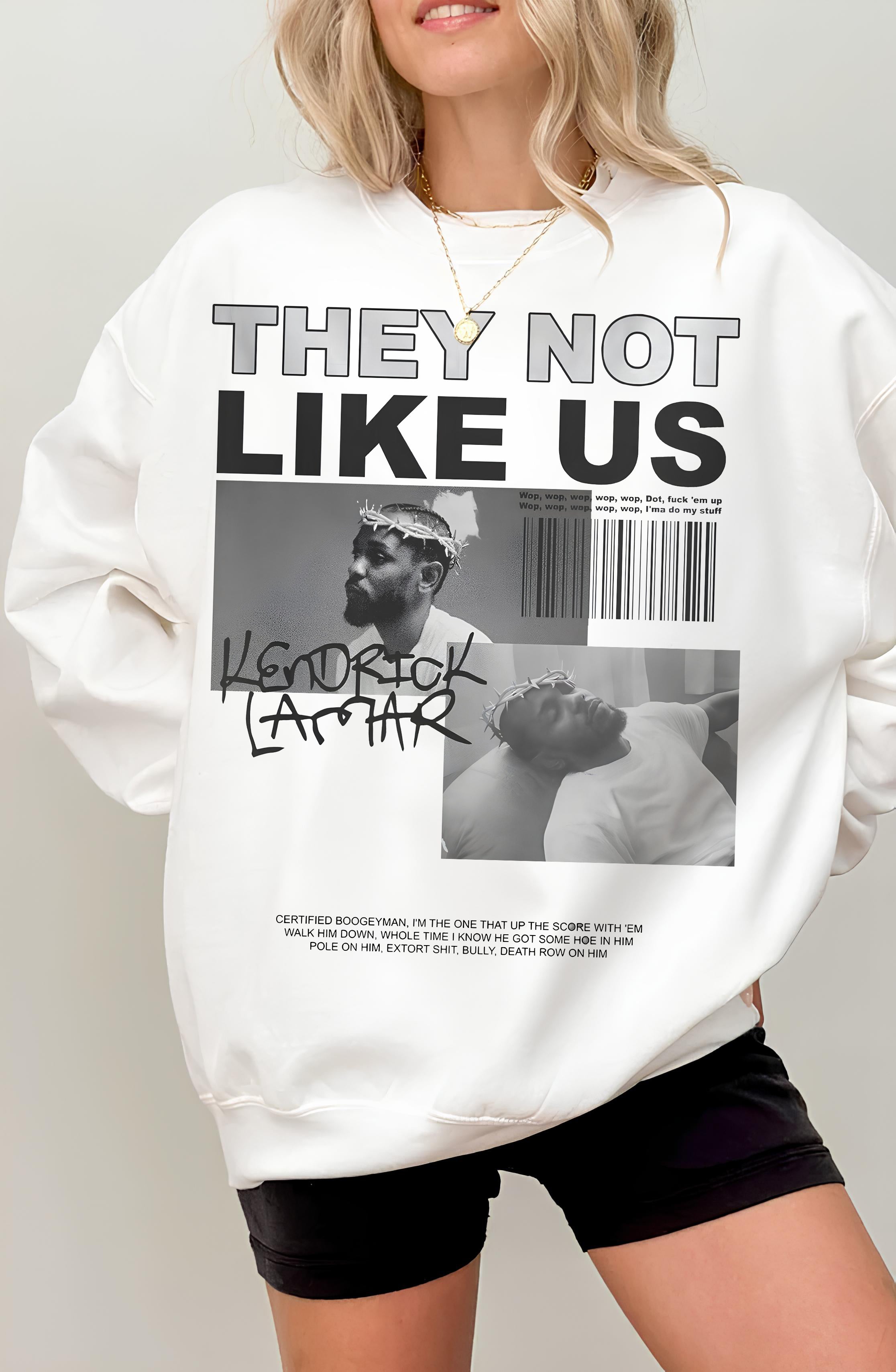 New They Not Like Us Rapper Kendrick Sweatshirt For Women