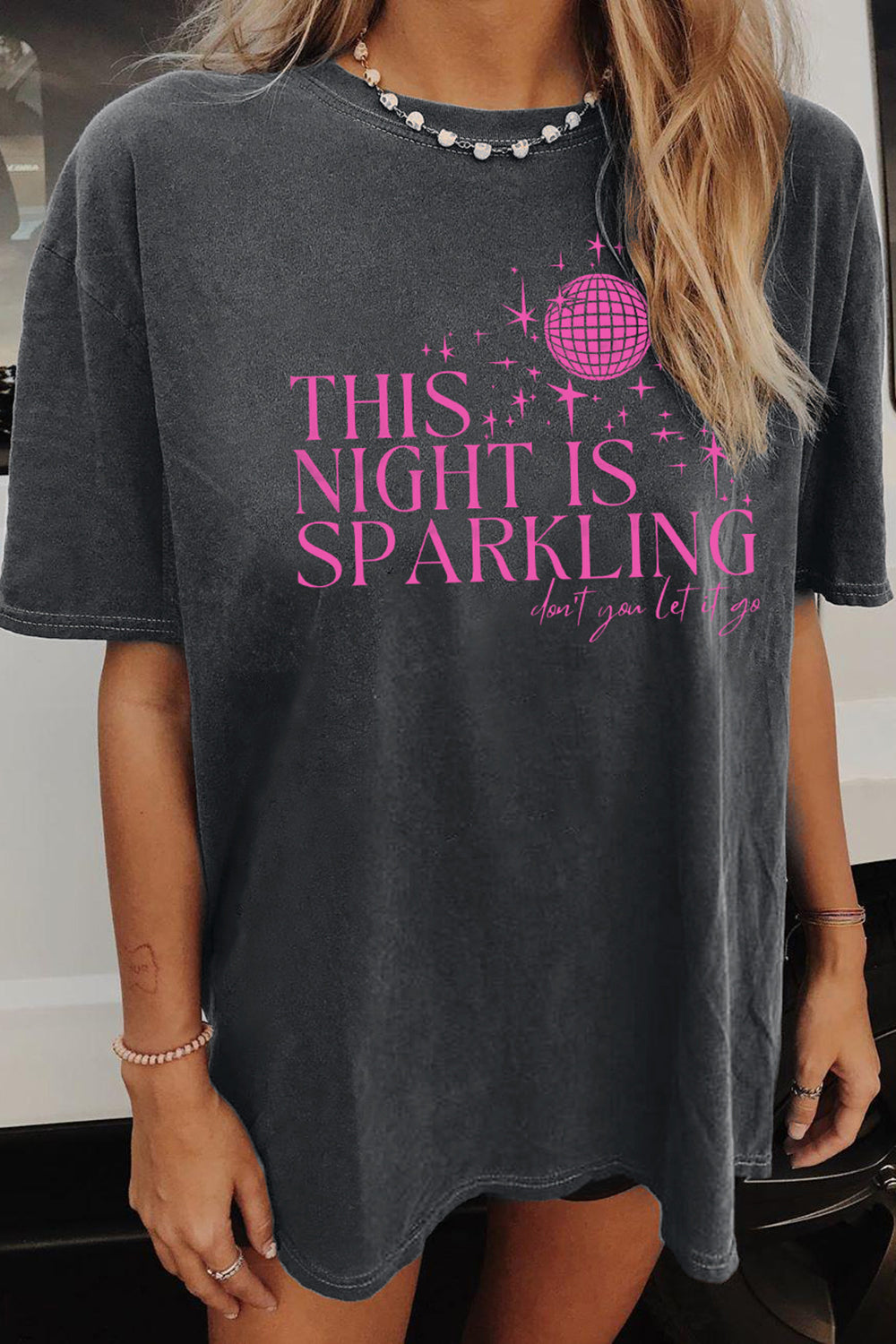 New This Night is Sparkling Taylor Enchanted Tee For Women