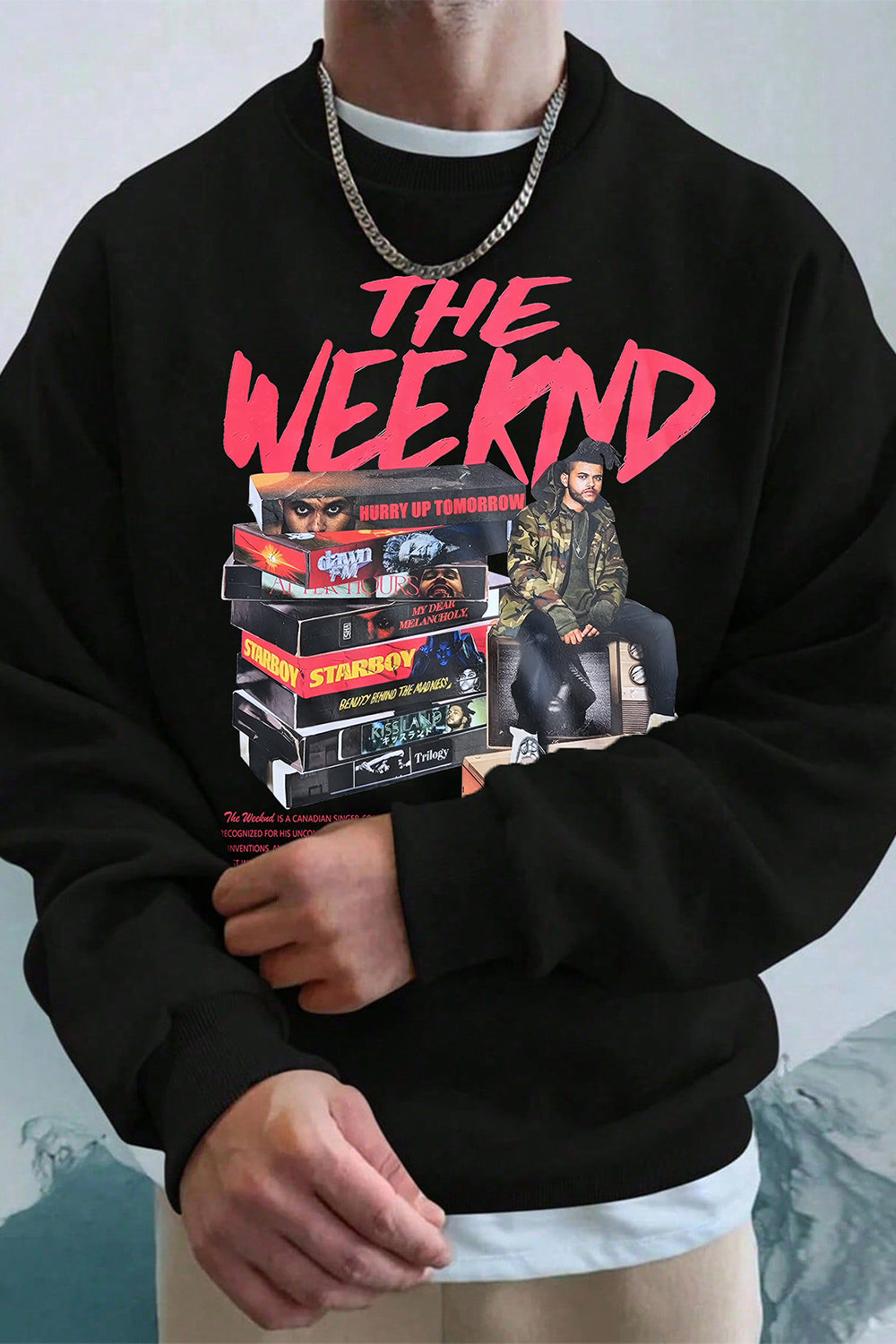 New The Weeknd Album Graphic Sweatshirt For Men