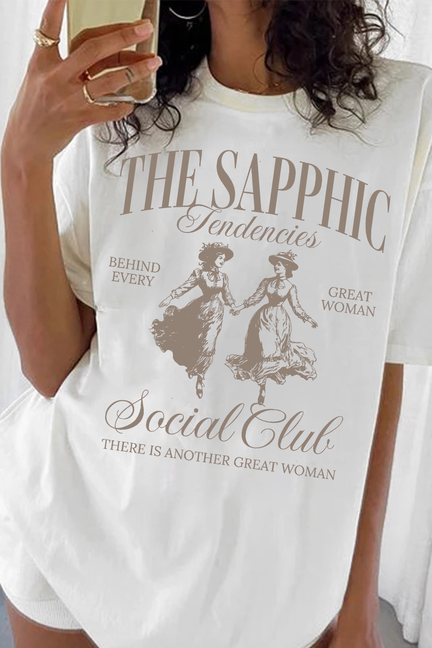 The Sapphic Tendencies Social Club LGBTQ Tee For Women