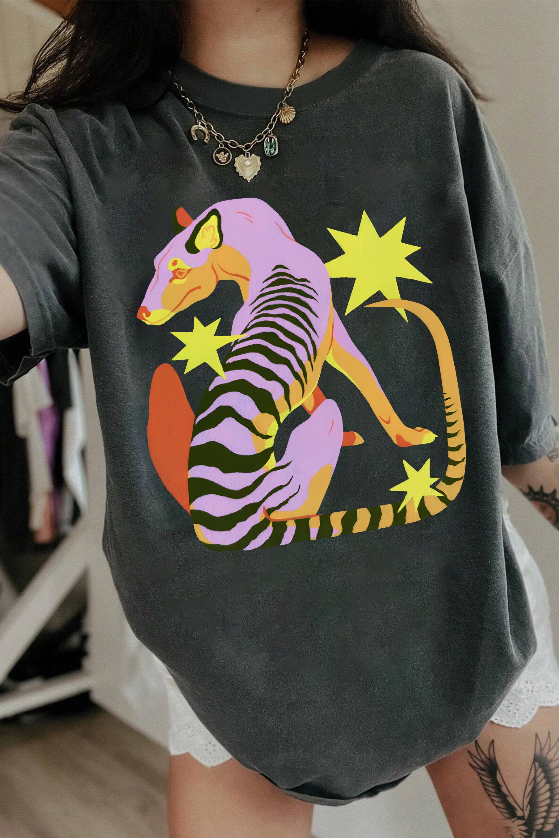 New The Thylacine Vintage Tee For Women