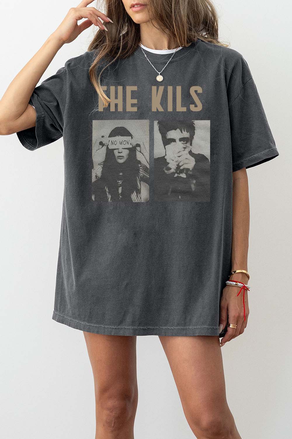 New The Kills Shirt English-American Rock Duo Indie Rock Music Band Tee For Women
