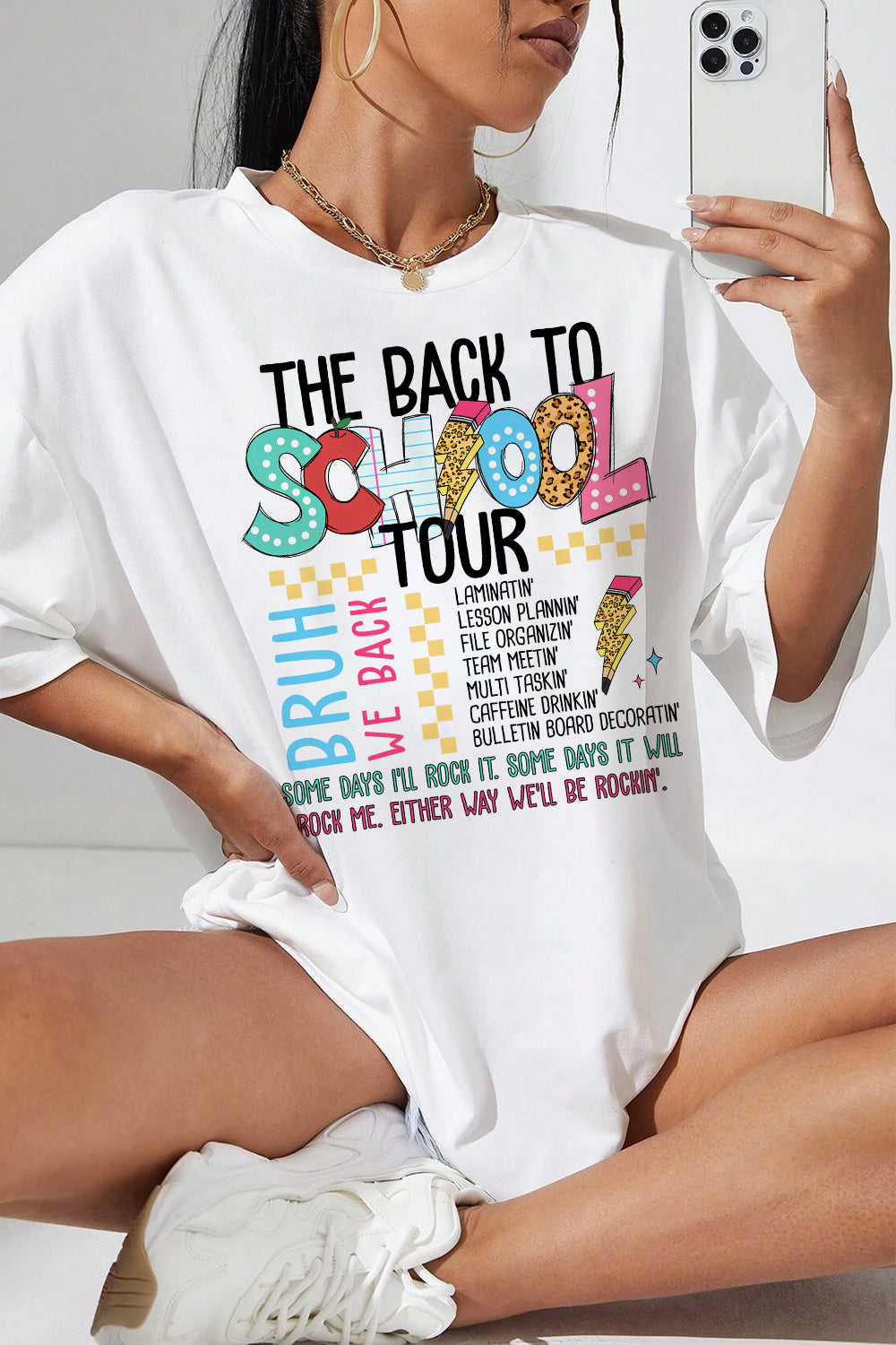 New The back to school tour TEE FOR WOMEN