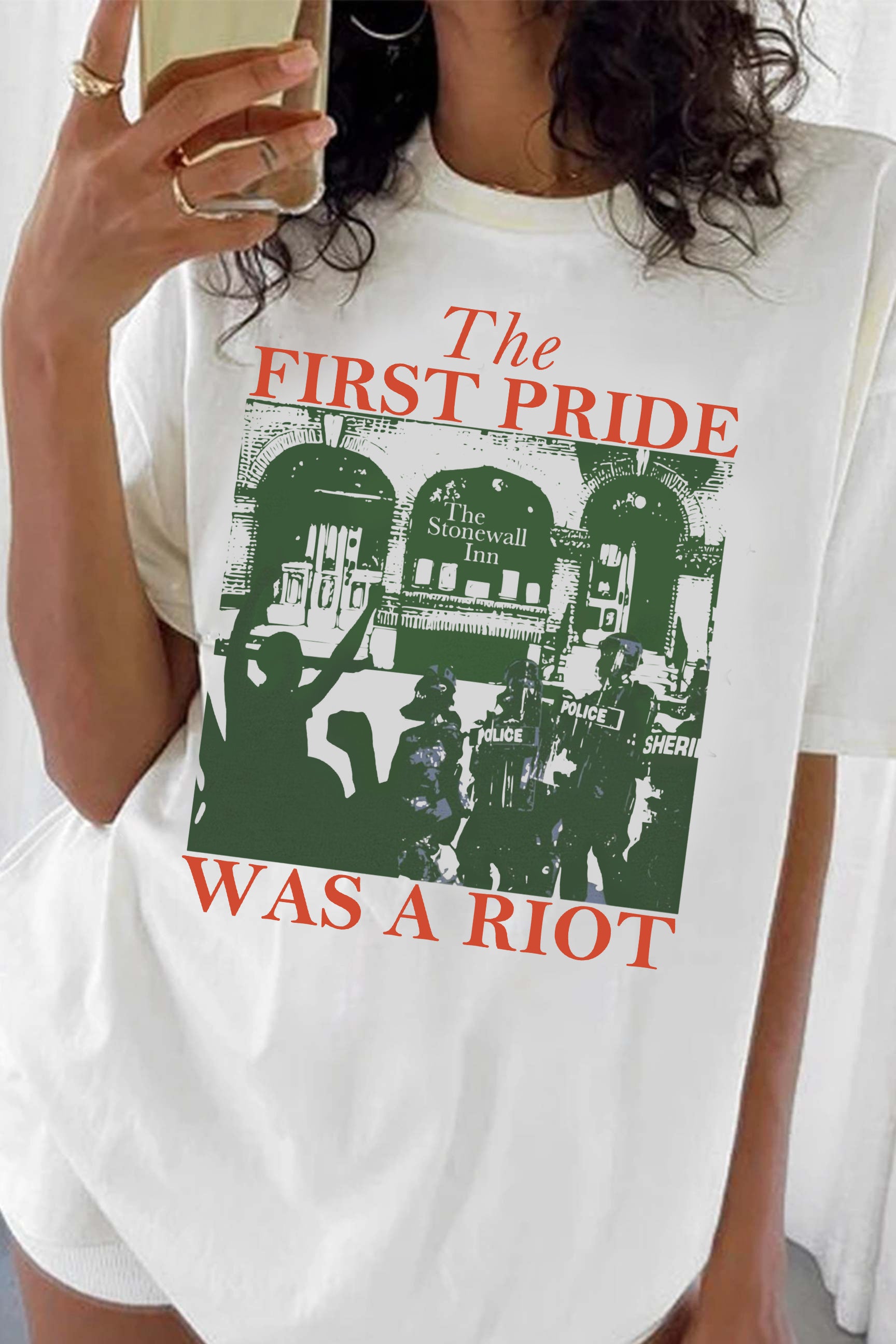 New The First Pride Was A Riot Tee For Women