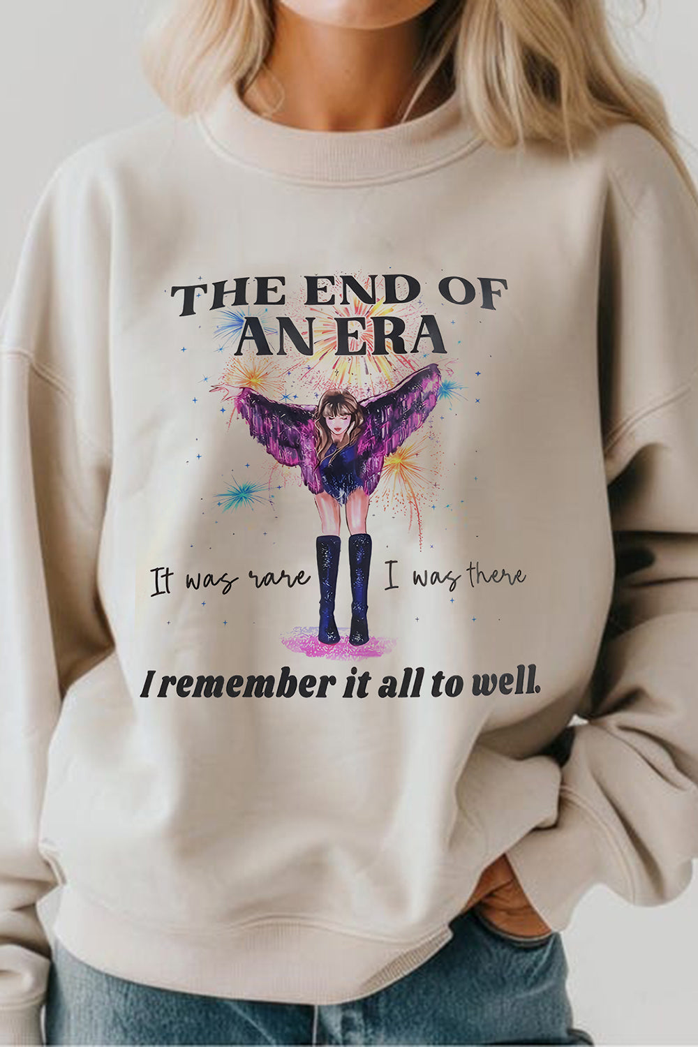 New Taylor Swift The End Of An Era Fleece Sweatshirt For Women