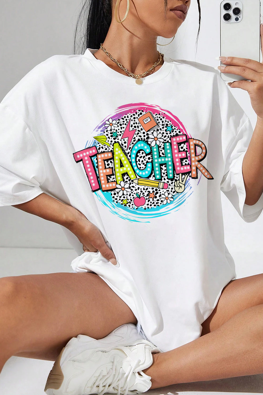 New Teacher Dalmatian Back To school Tee For Women